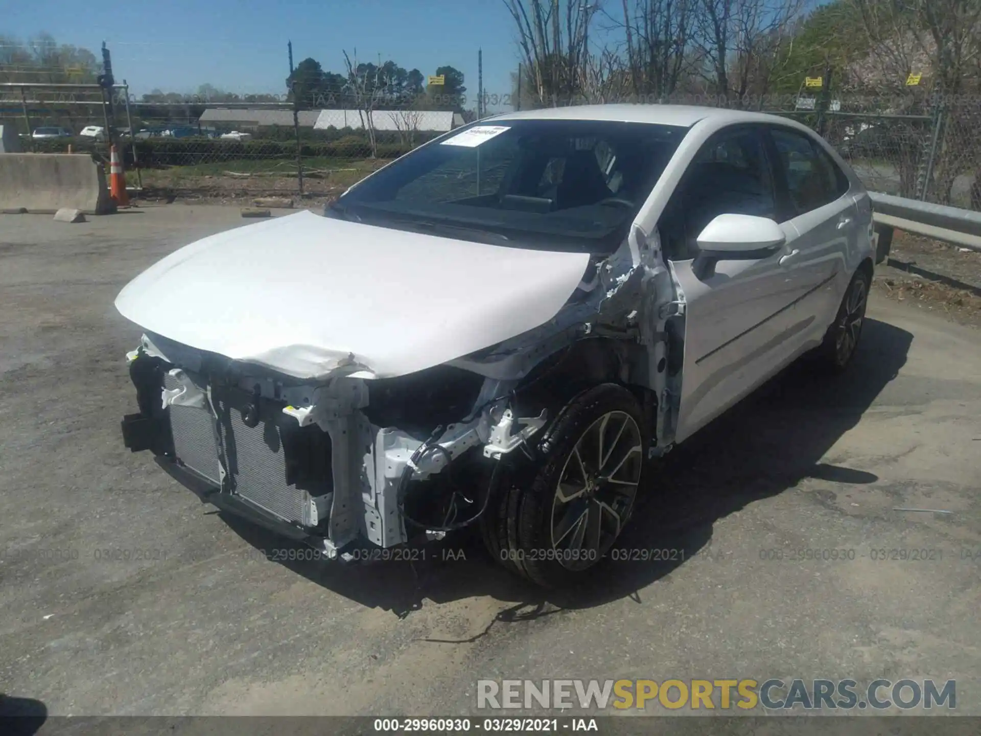 2 Photograph of a damaged car 5YFS4MCE4MP065411 TOYOTA COROLLA 2021