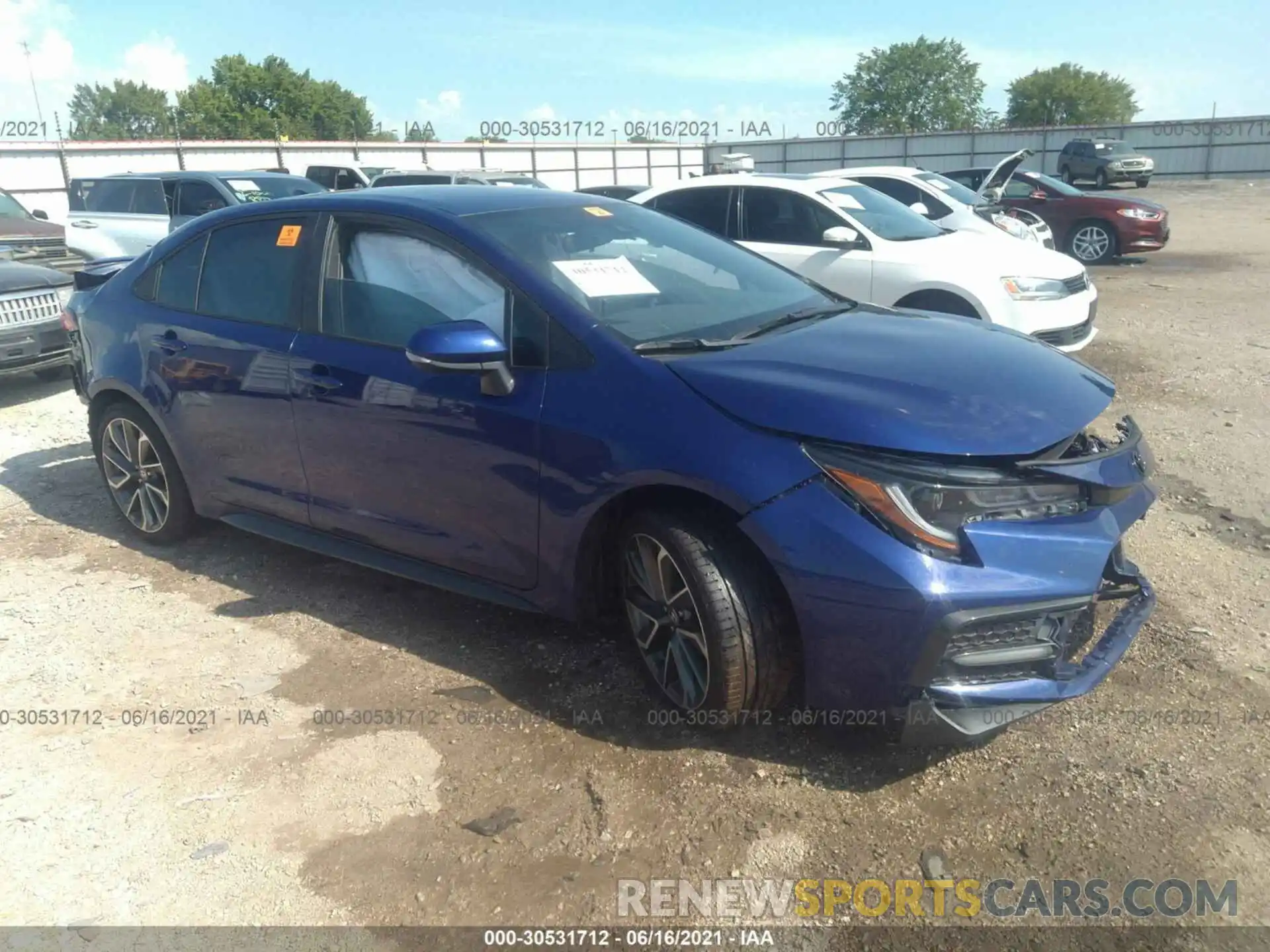 1 Photograph of a damaged car 5YFS4MCE4MP071497 TOYOTA COROLLA 2021