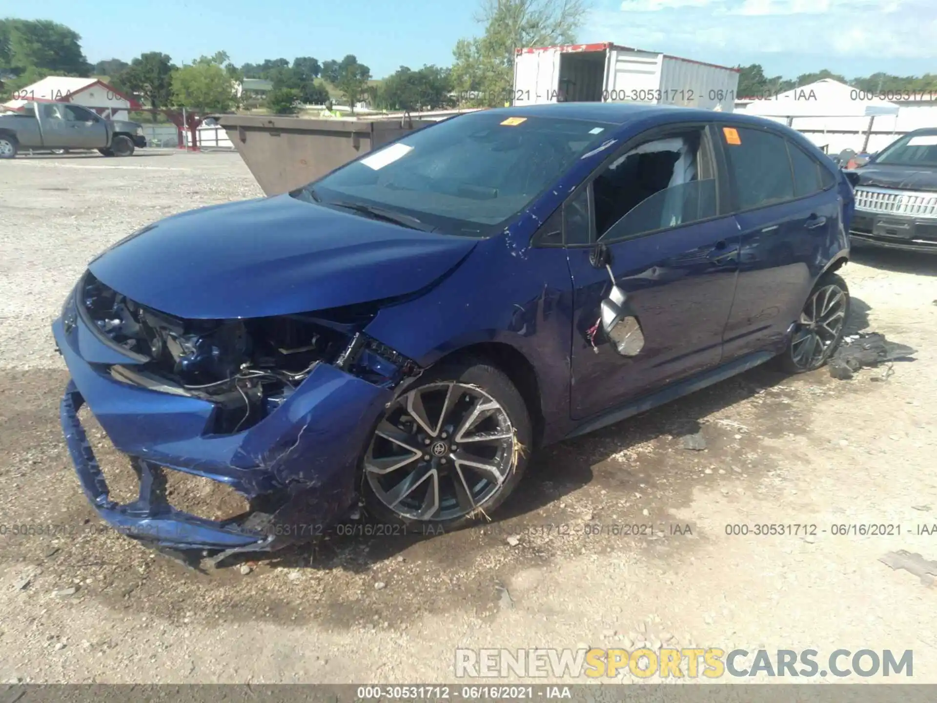 2 Photograph of a damaged car 5YFS4MCE4MP071497 TOYOTA COROLLA 2021