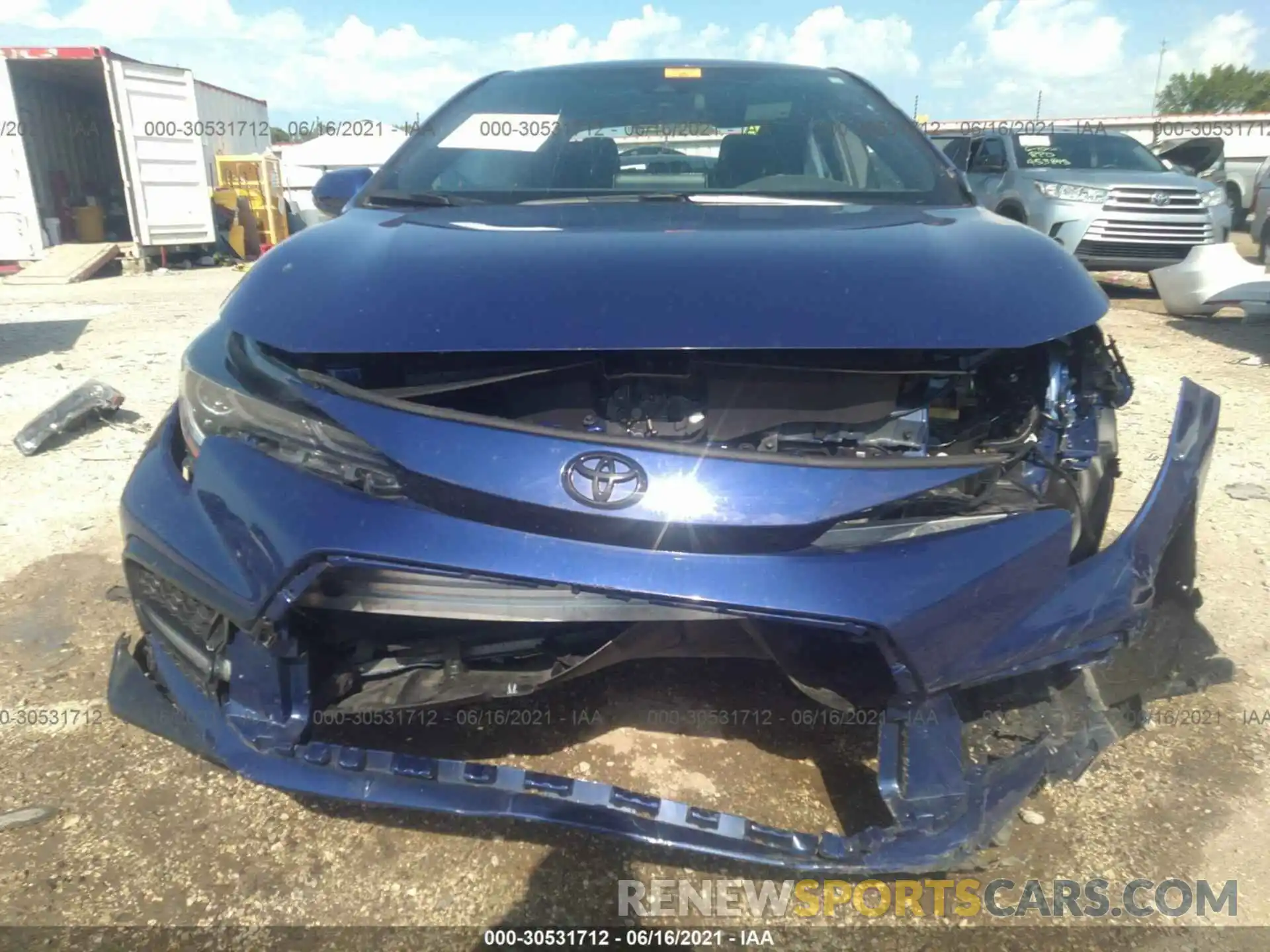 6 Photograph of a damaged car 5YFS4MCE4MP071497 TOYOTA COROLLA 2021