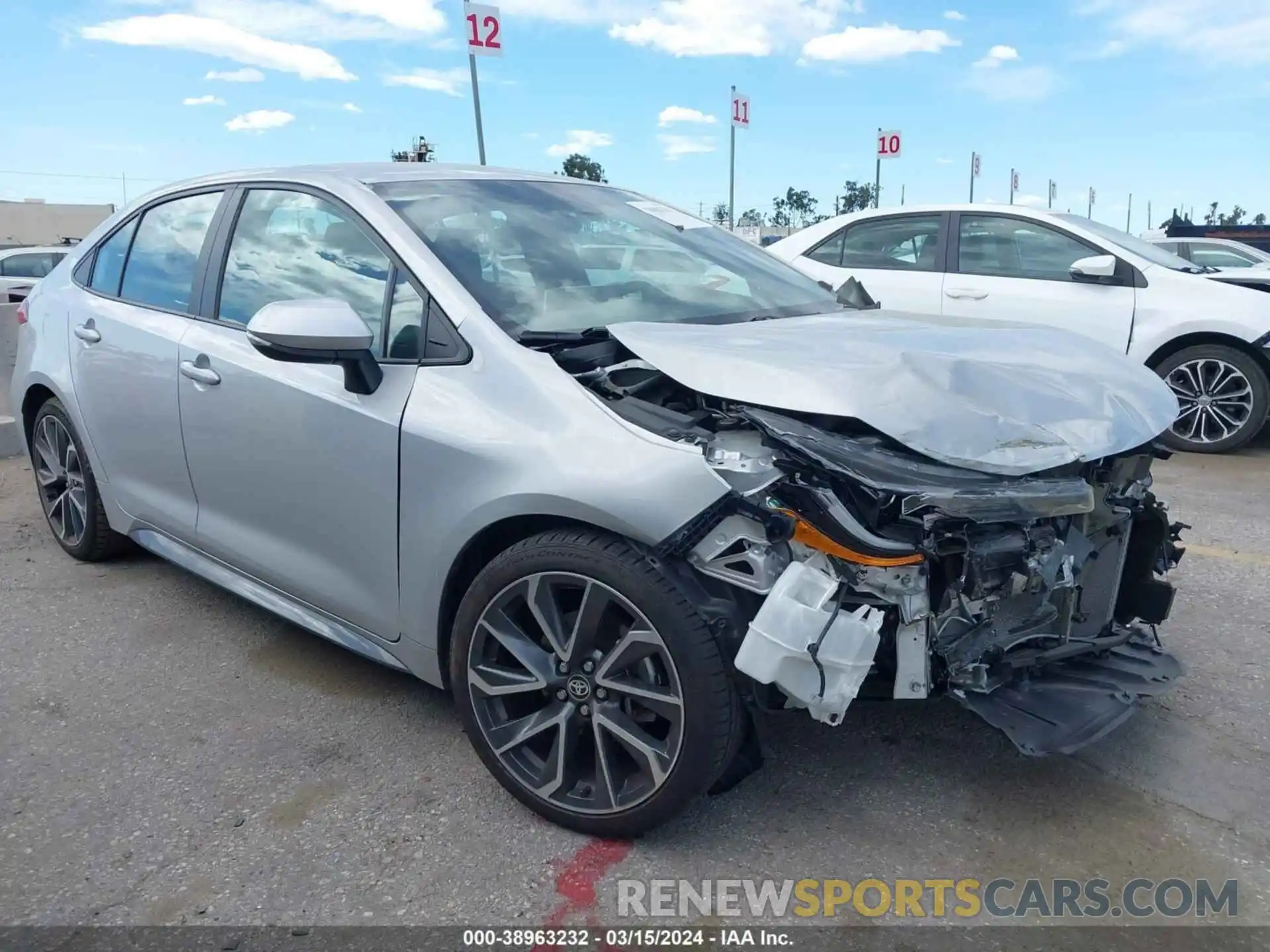 1 Photograph of a damaged car 5YFS4MCE4MP076750 TOYOTA COROLLA 2021