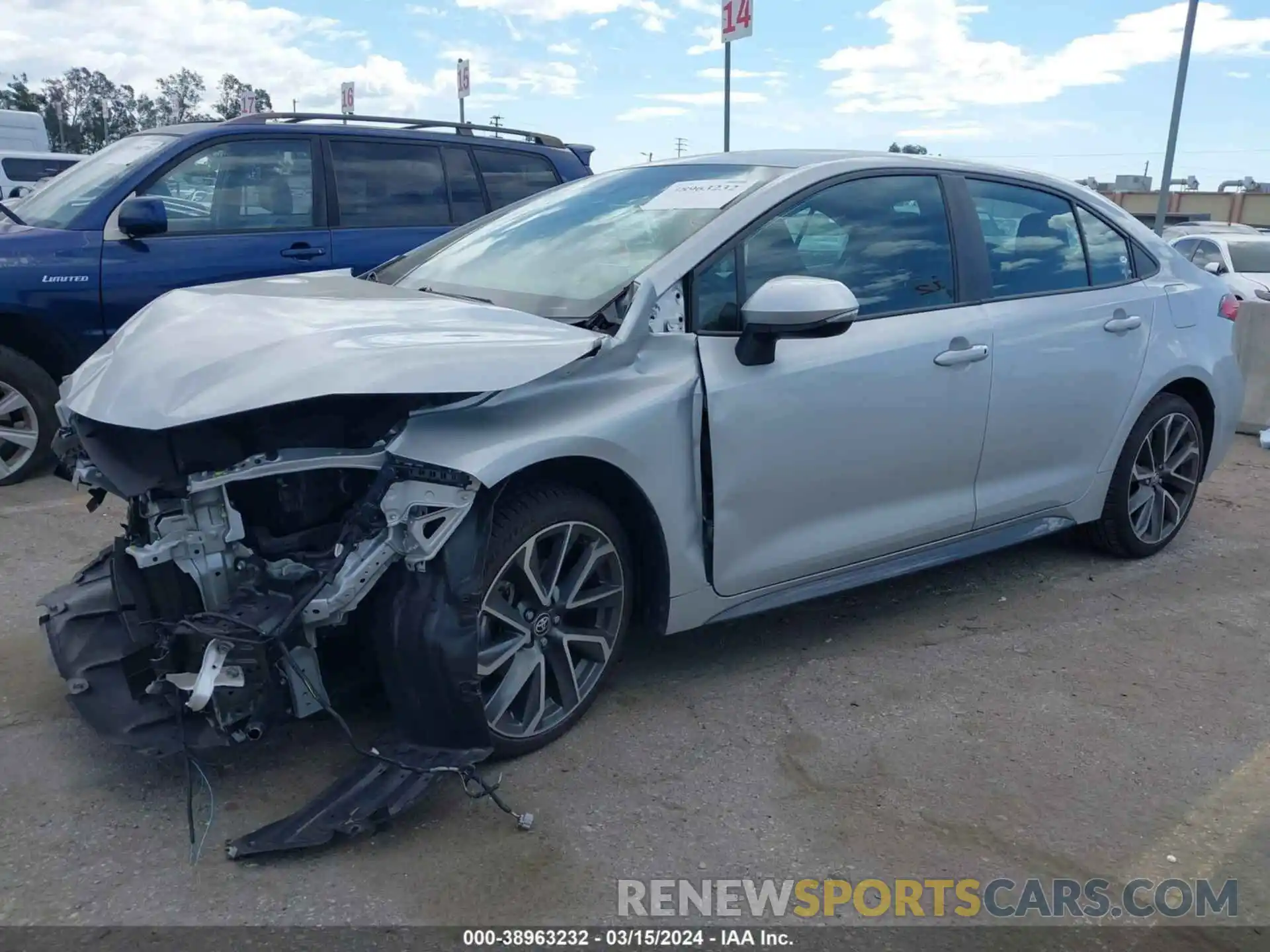 2 Photograph of a damaged car 5YFS4MCE4MP076750 TOYOTA COROLLA 2021