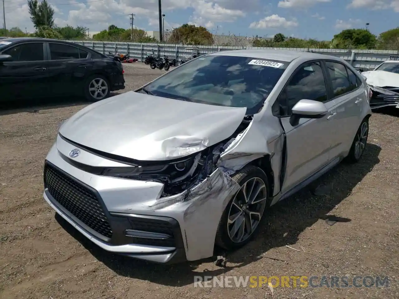 2 Photograph of a damaged car 5YFS4MCE4MP076876 TOYOTA COROLLA 2021