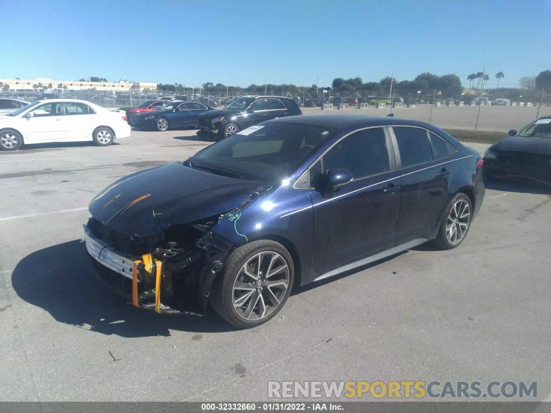 2 Photograph of a damaged car 5YFS4MCE4MP077588 TOYOTA COROLLA 2021