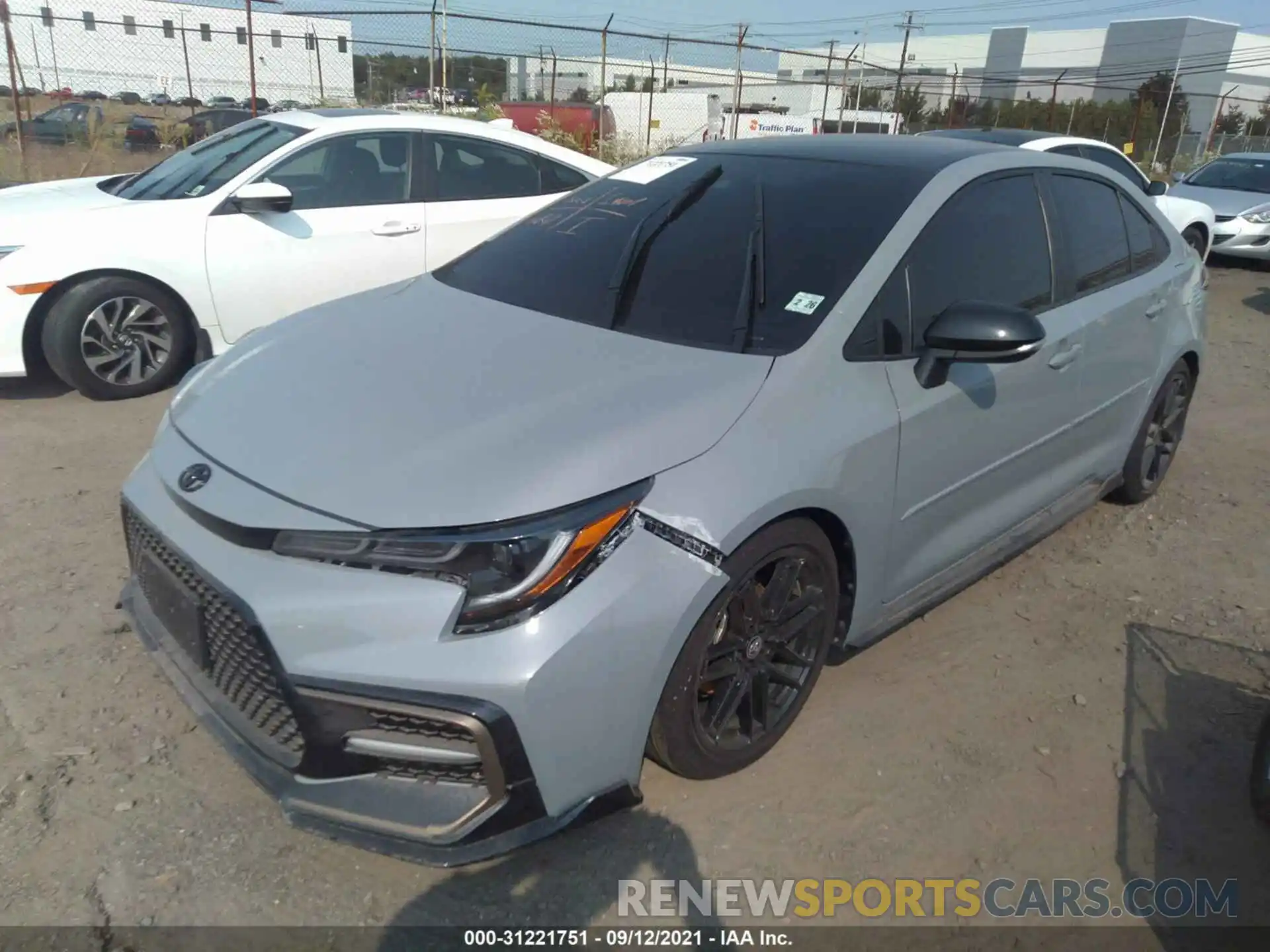 2 Photograph of a damaged car 5YFS4MCE4MP078420 TOYOTA COROLLA 2021