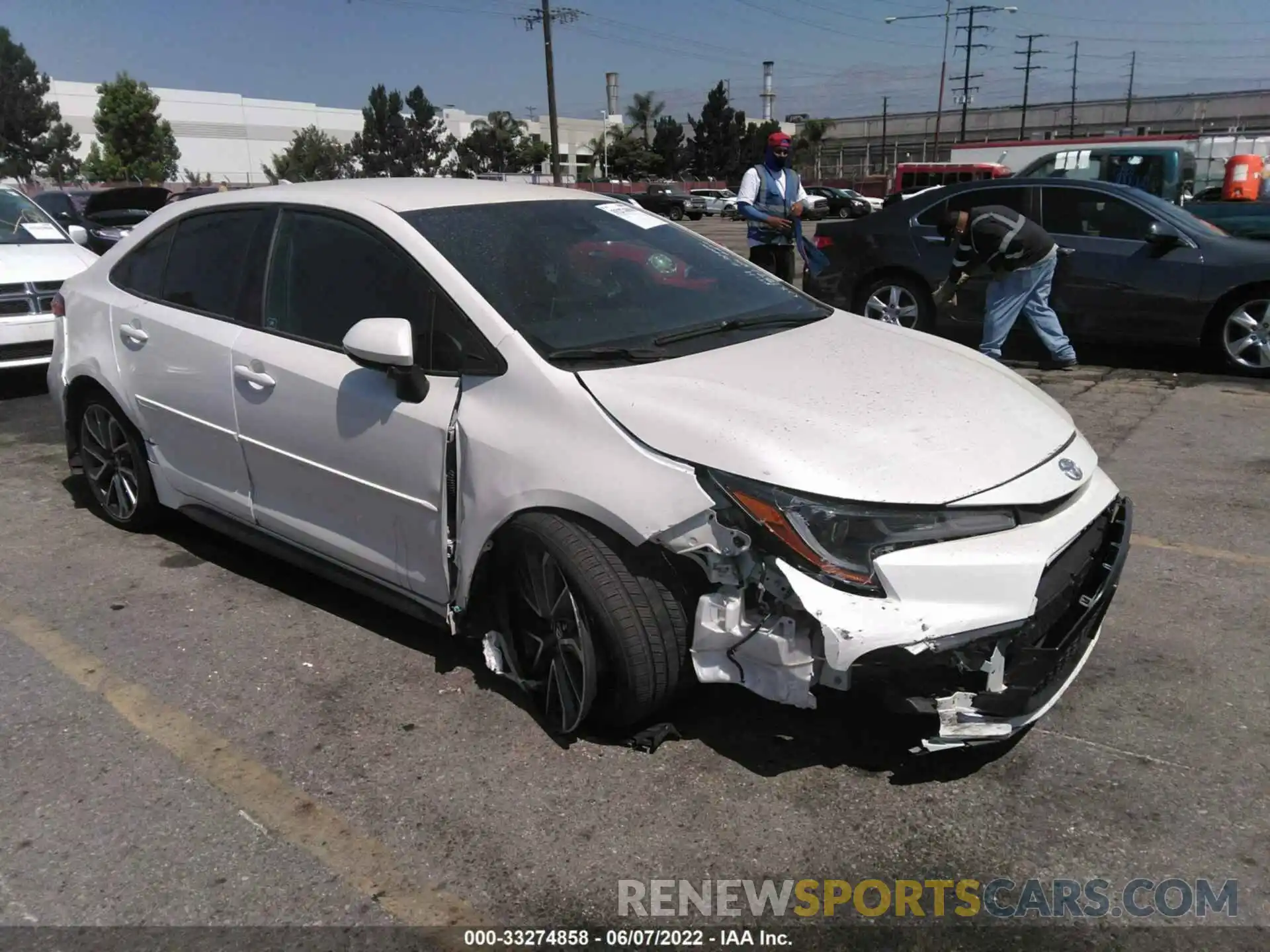 1 Photograph of a damaged car 5YFS4MCE4MP081091 TOYOTA COROLLA 2021