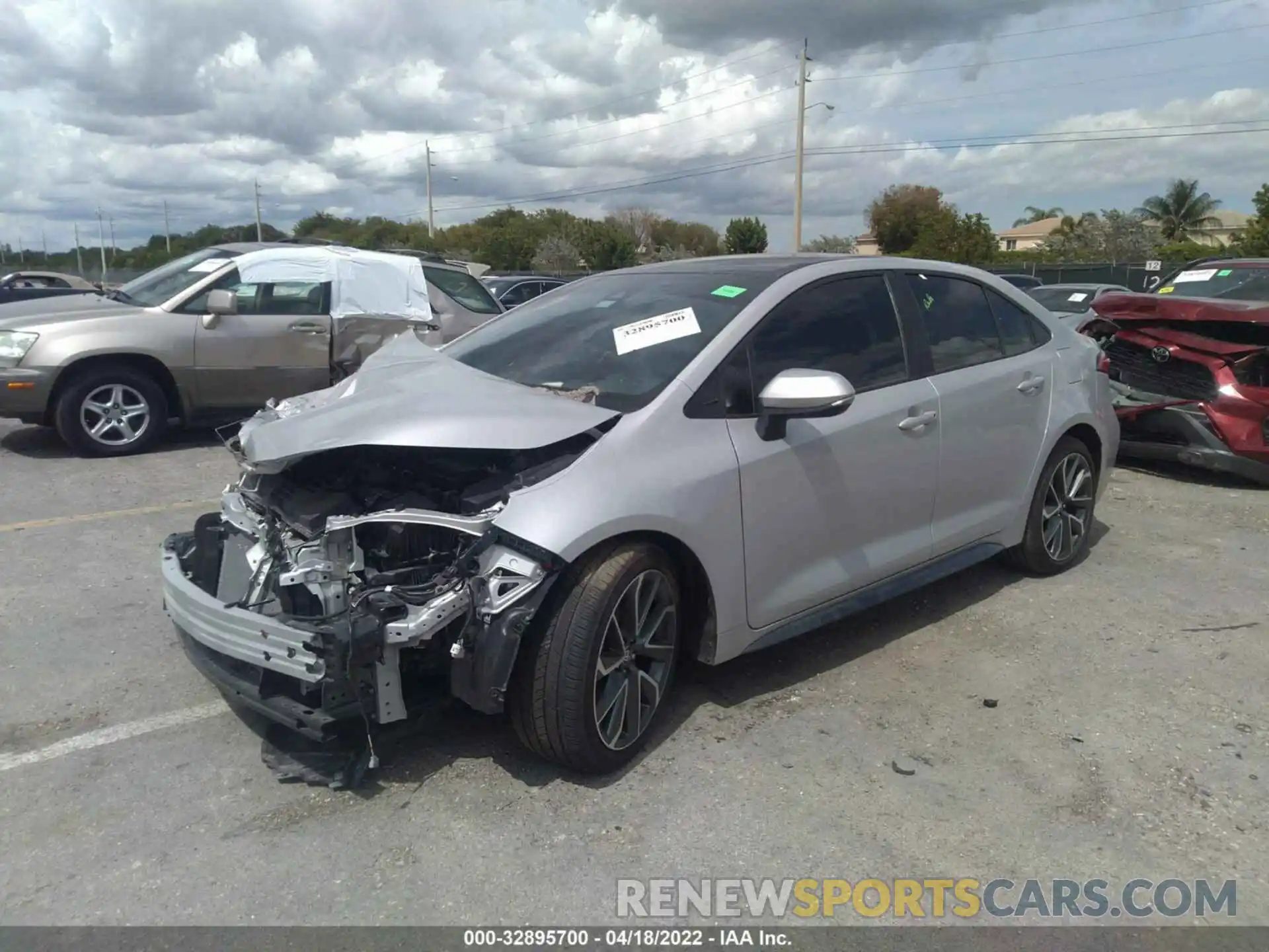 2 Photograph of a damaged car 5YFS4MCE4MP086114 TOYOTA COROLLA 2021