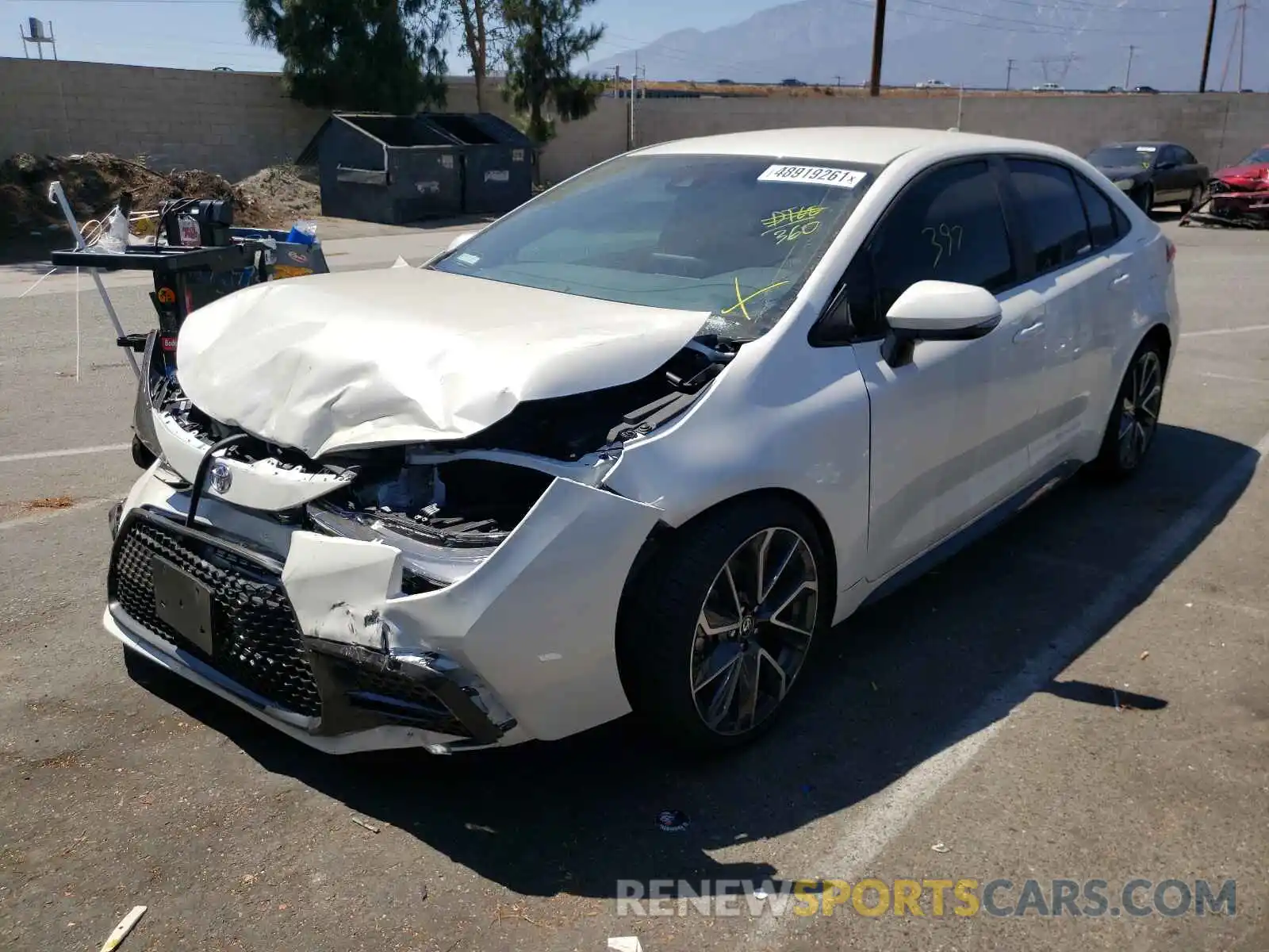 2 Photograph of a damaged car 5YFS4MCE4MP091491 TOYOTA COROLLA 2021