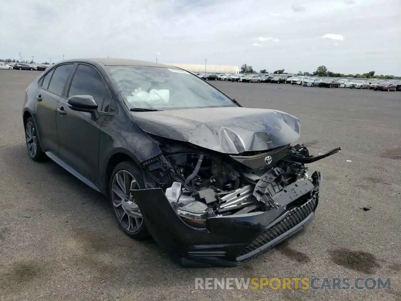 1 Photograph of a damaged car 5YFS4MCE4MP094794 TOYOTA COROLLA 2021