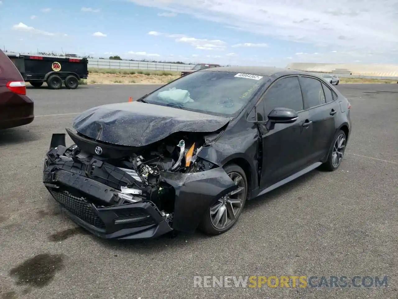 2 Photograph of a damaged car 5YFS4MCE4MP094794 TOYOTA COROLLA 2021