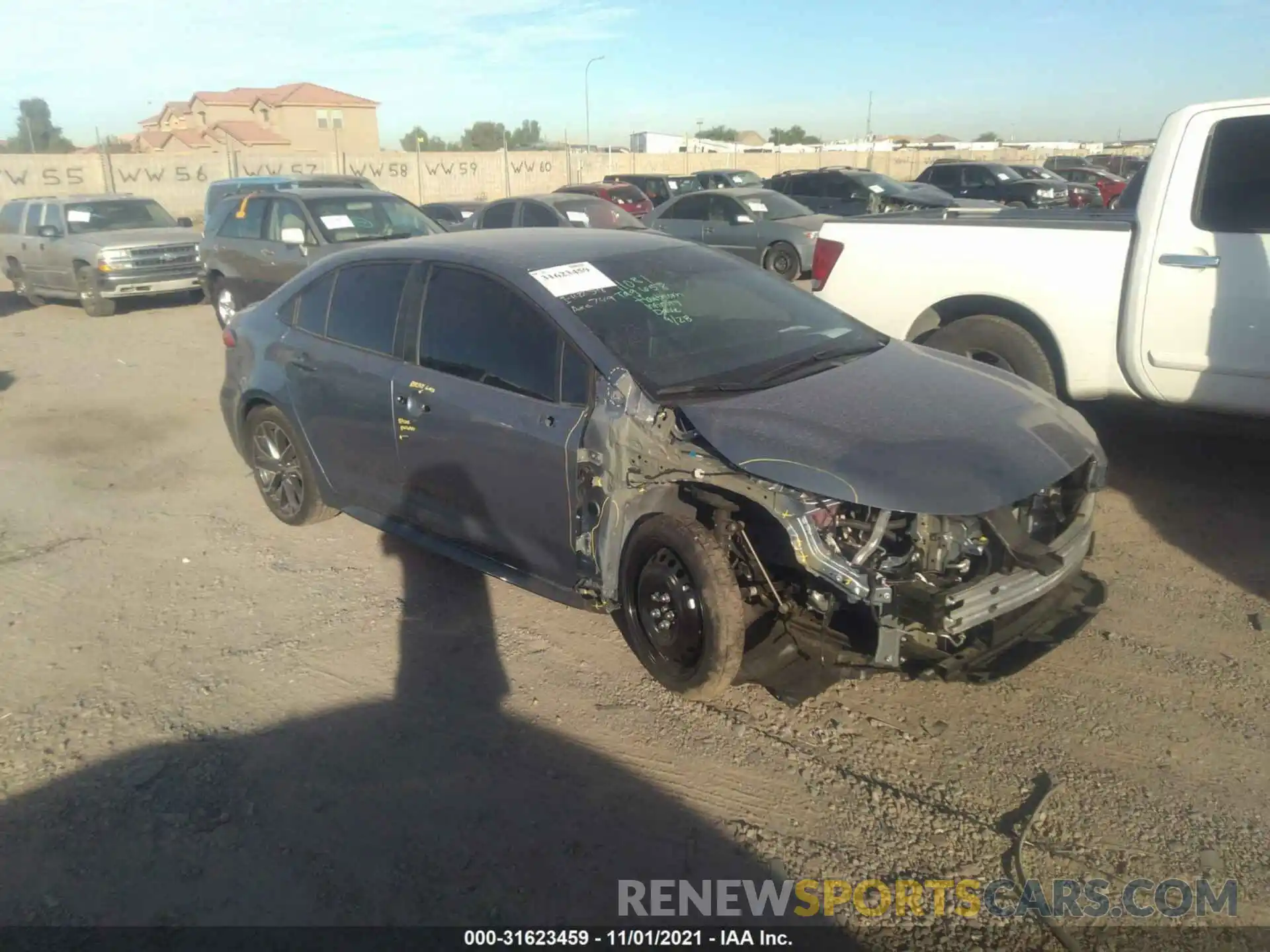 1 Photograph of a damaged car 5YFS4MCE4MP095976 TOYOTA COROLLA 2021