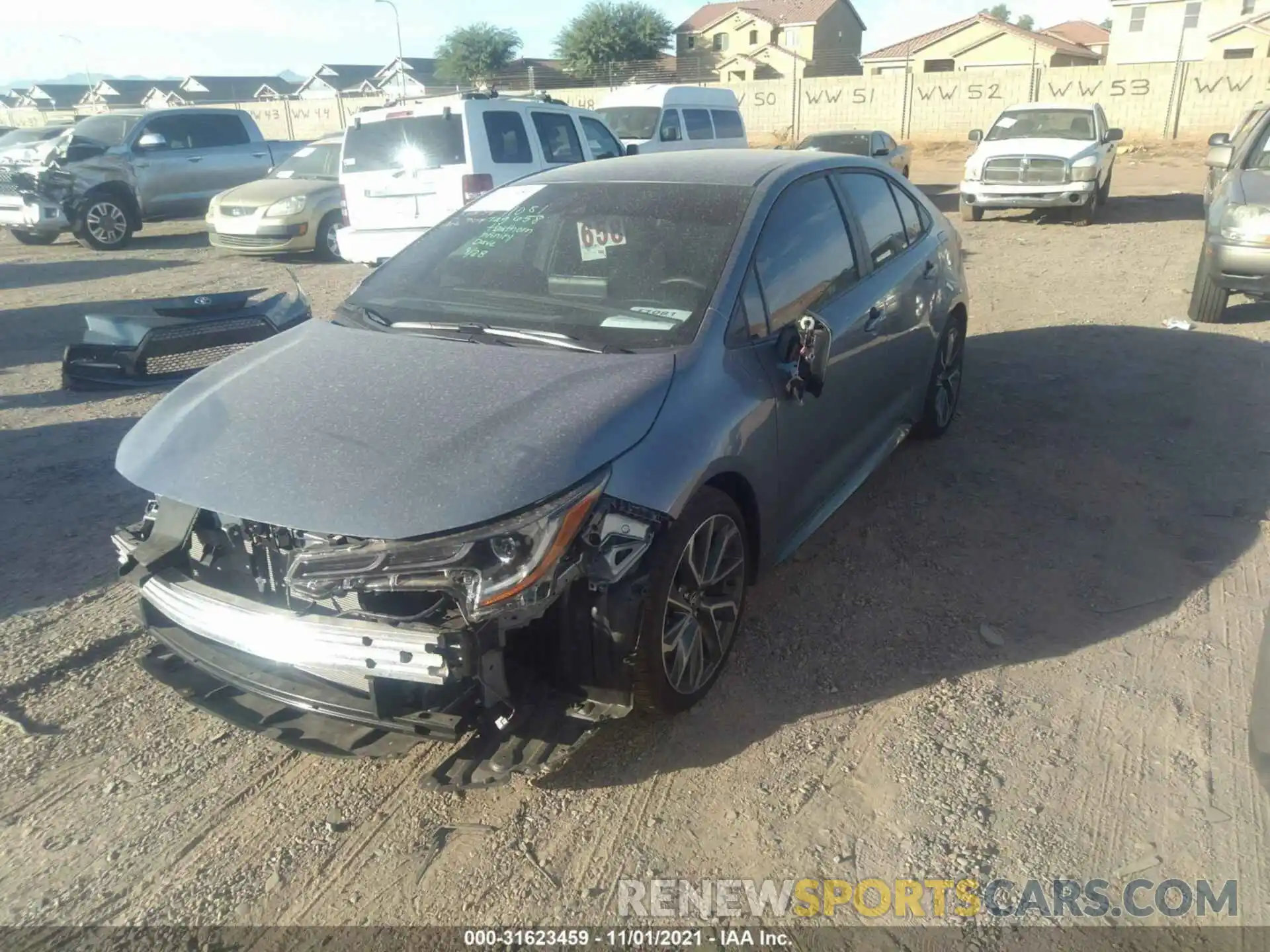 2 Photograph of a damaged car 5YFS4MCE4MP095976 TOYOTA COROLLA 2021