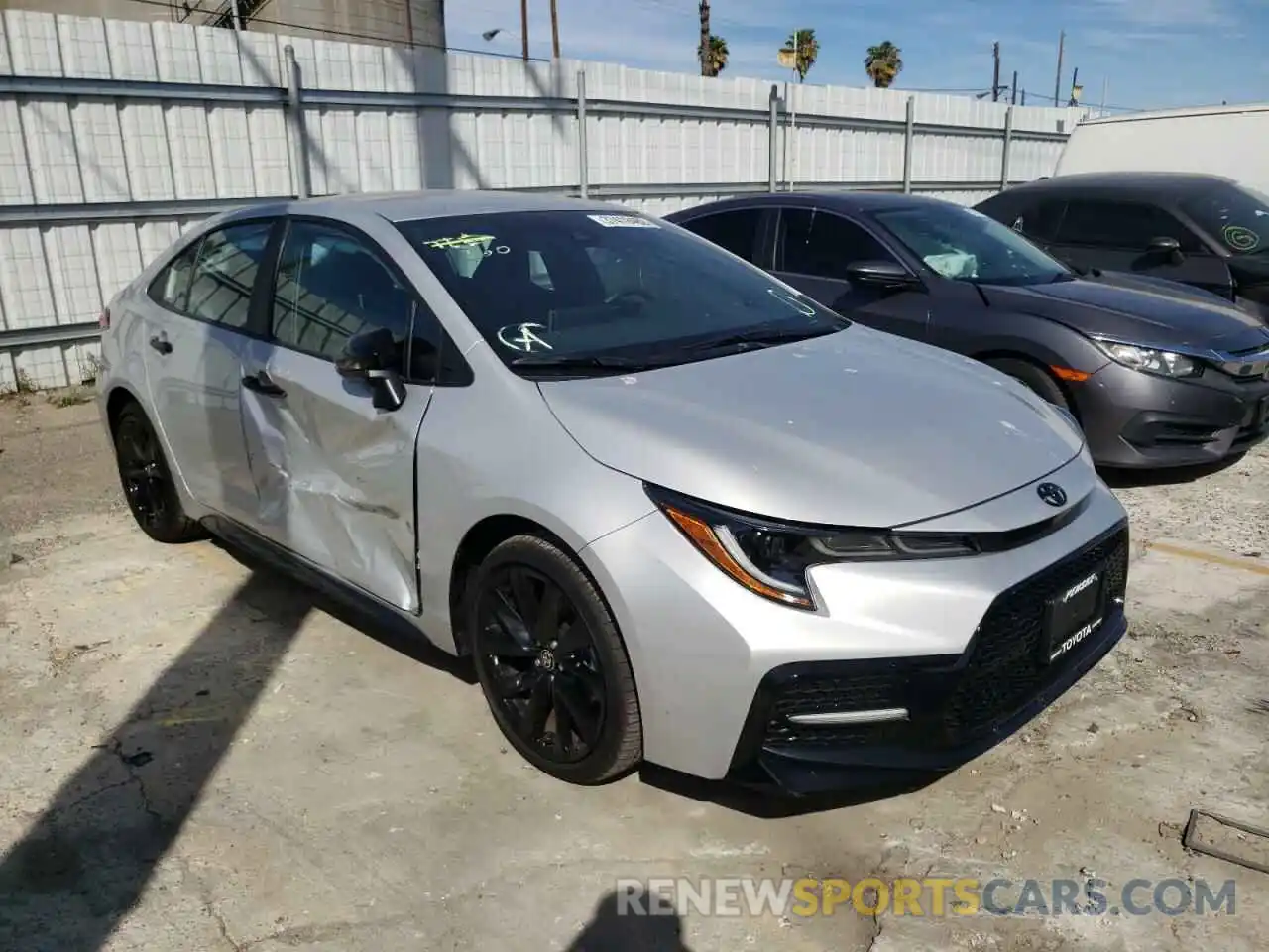 1 Photograph of a damaged car 5YFS4MCE4MP096691 TOYOTA COROLLA 2021