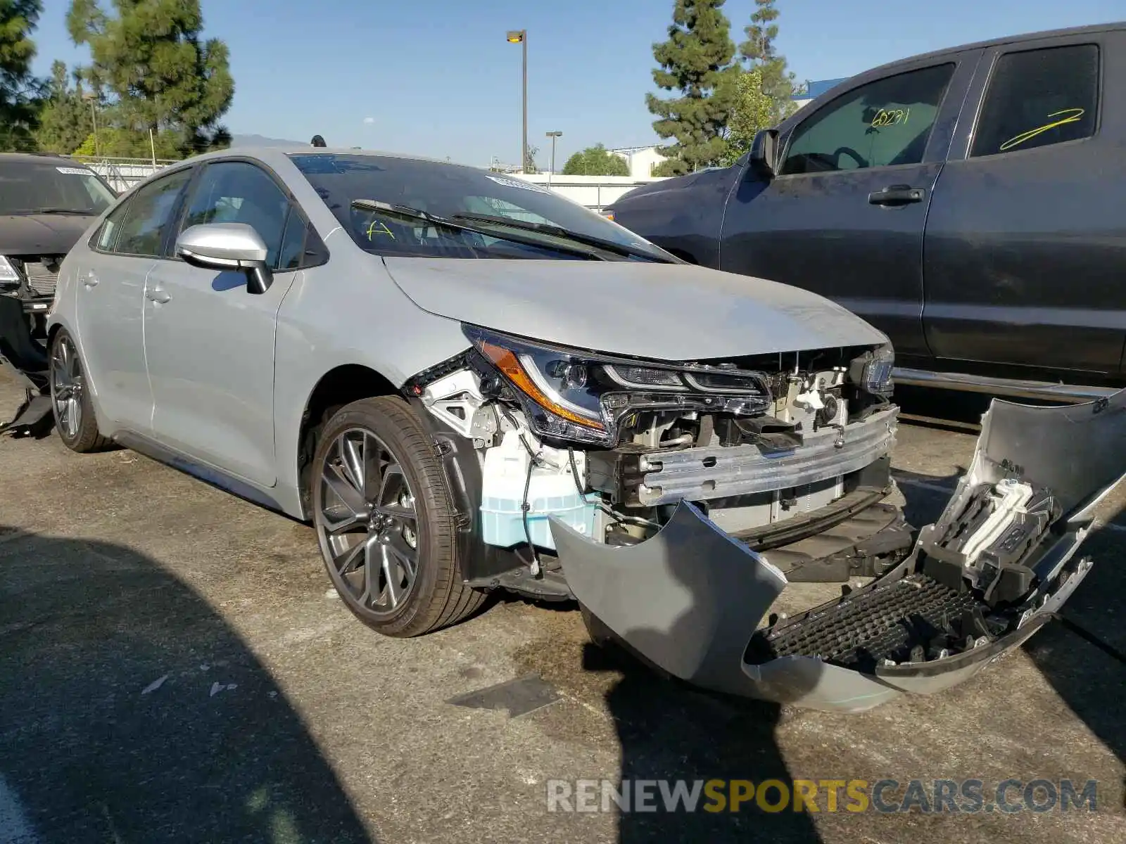 1 Photograph of a damaged car 5YFS4MCE5MP058595 TOYOTA COROLLA 2021