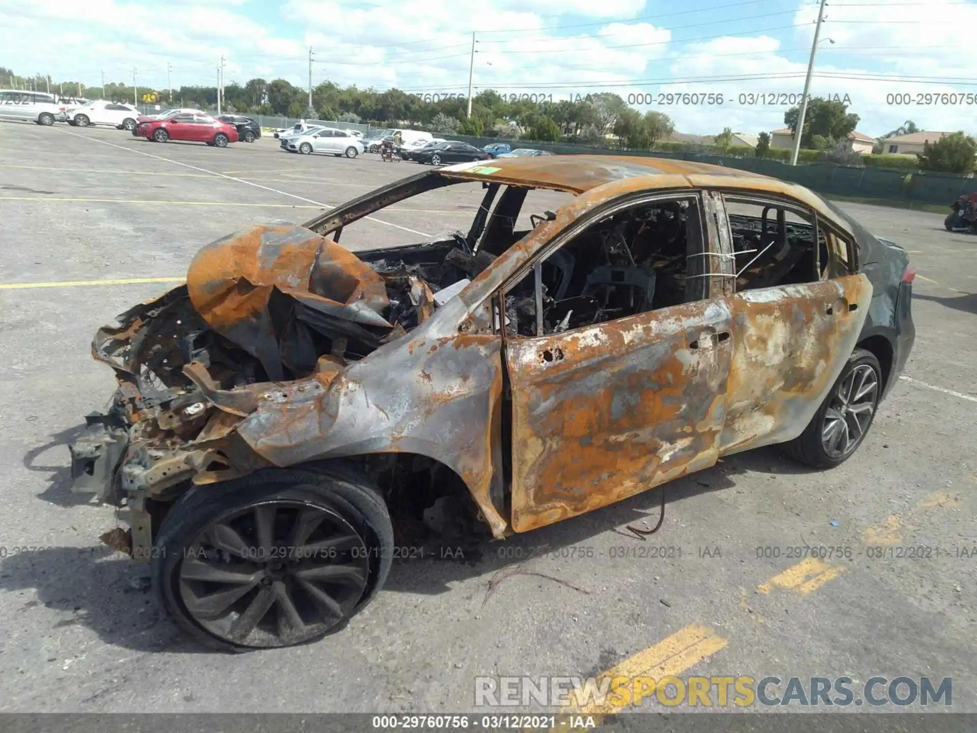 2 Photograph of a damaged car 5YFS4MCE5MP060394 TOYOTA COROLLA 2021