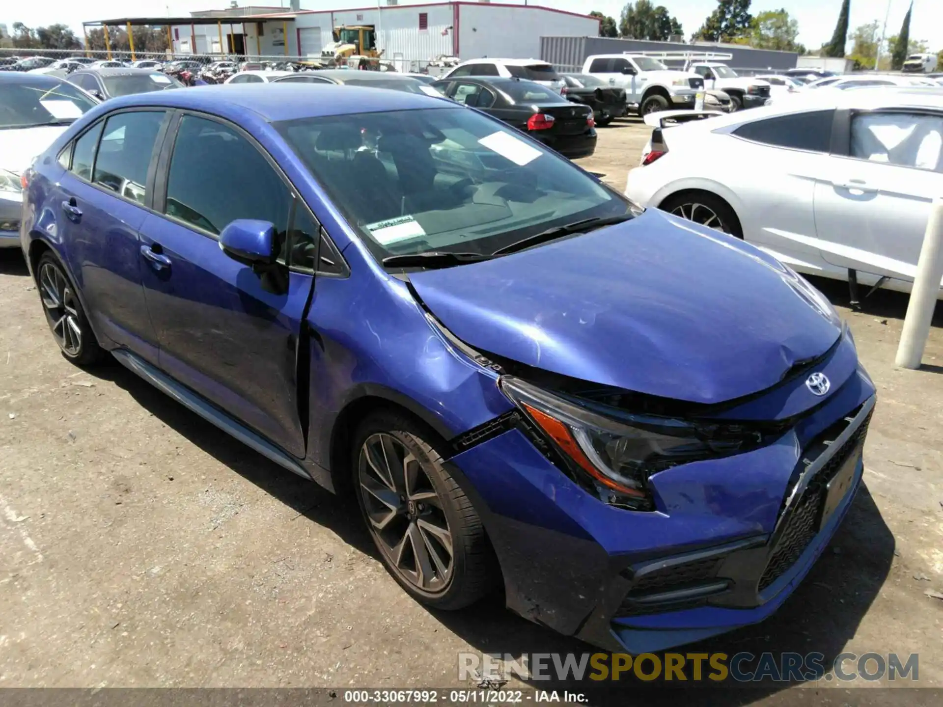 1 Photograph of a damaged car 5YFS4MCE5MP060654 TOYOTA COROLLA 2021