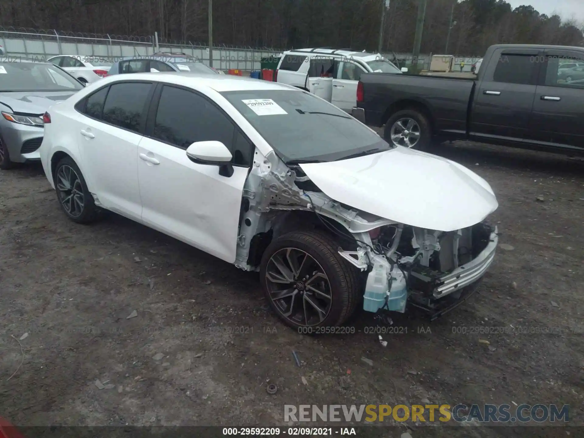 1 Photograph of a damaged car 5YFS4MCE5MP061125 TOYOTA COROLLA 2021