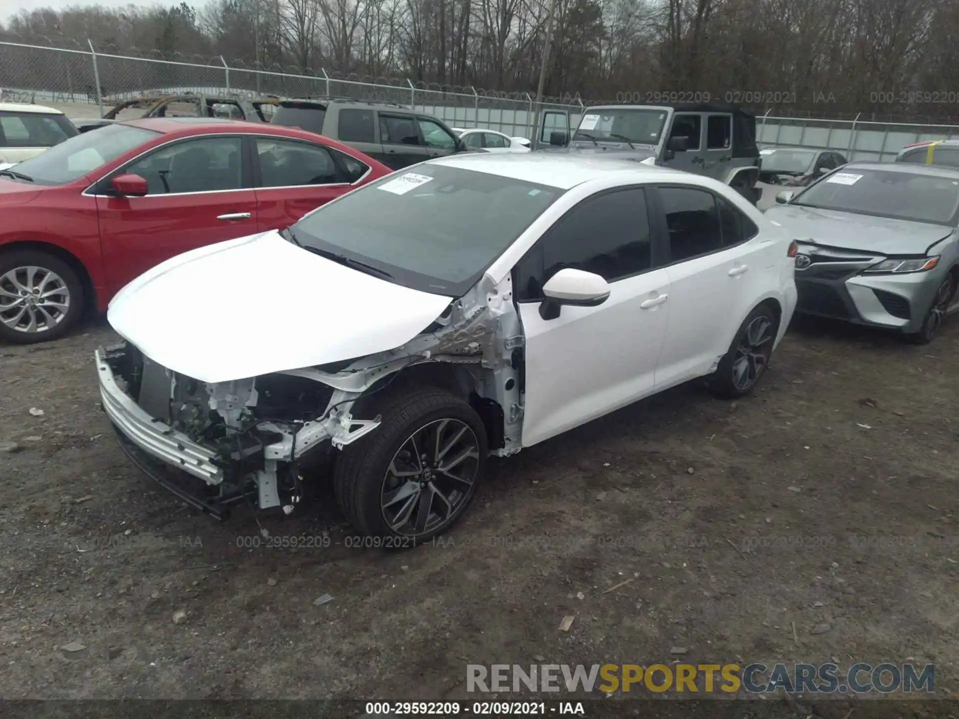 2 Photograph of a damaged car 5YFS4MCE5MP061125 TOYOTA COROLLA 2021