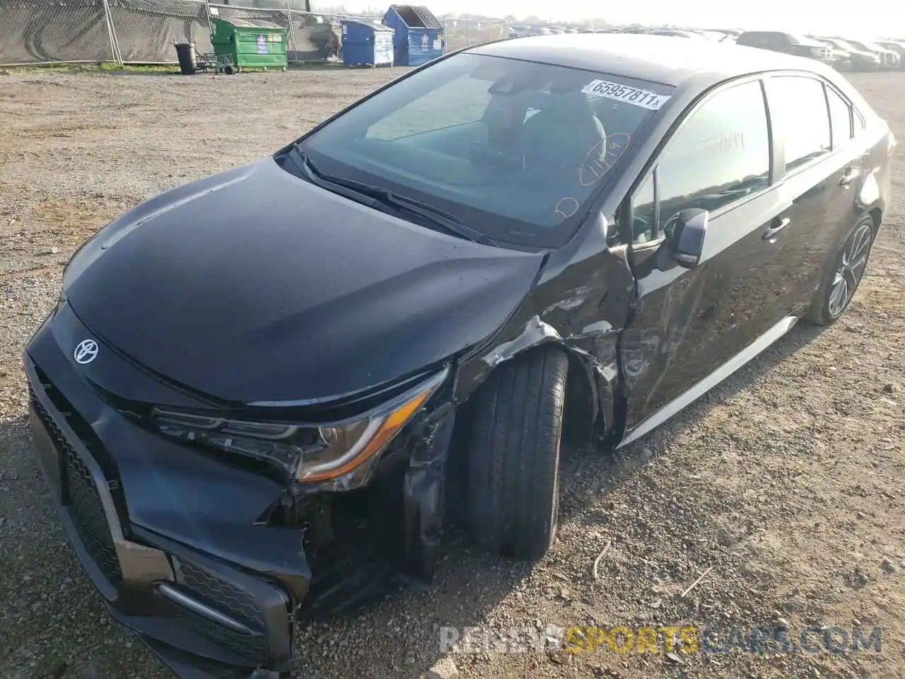 2 Photograph of a damaged car 5YFS4MCE5MP063683 TOYOTA COROLLA 2021