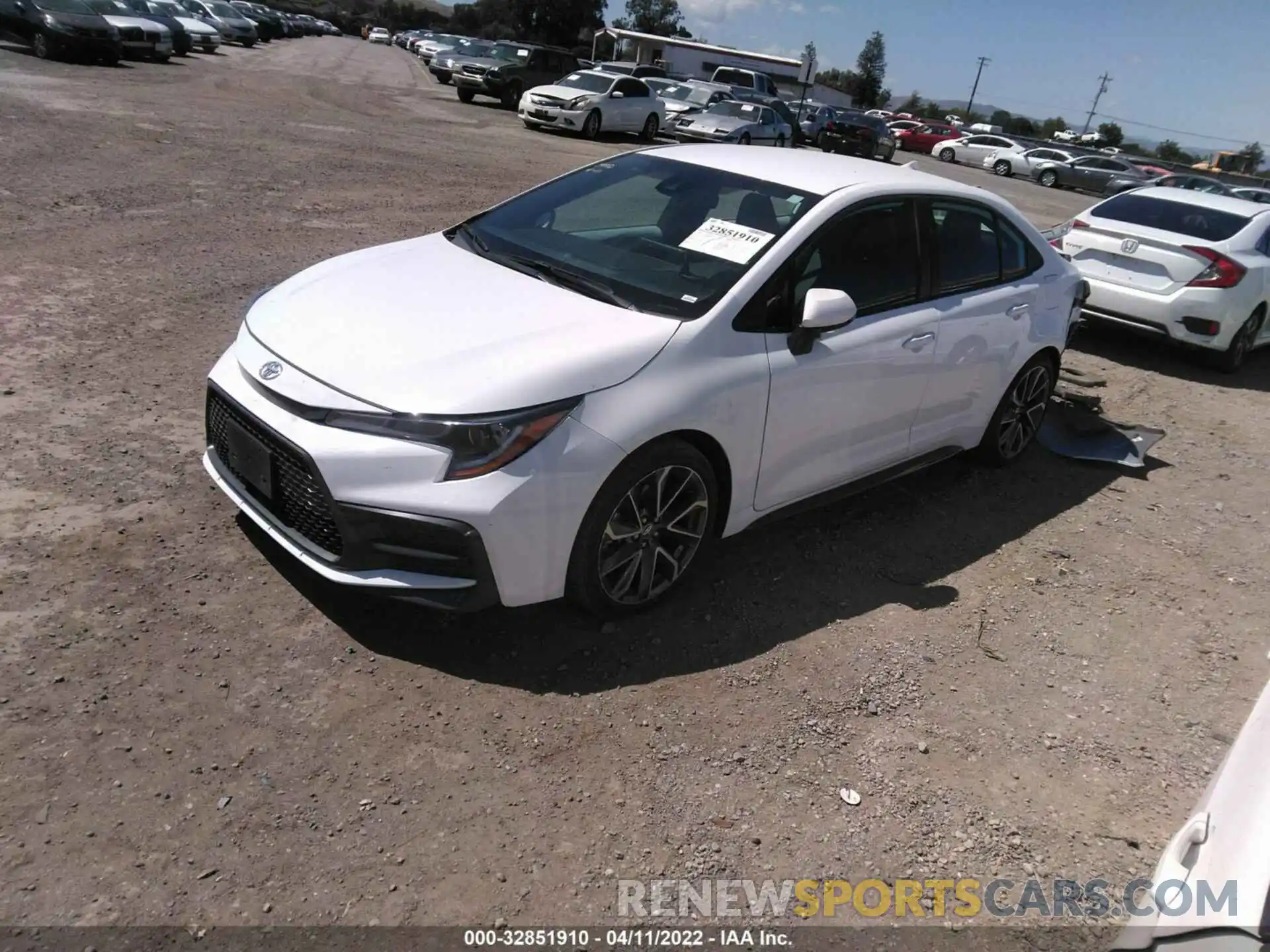 2 Photograph of a damaged car 5YFS4MCE5MP064316 TOYOTA COROLLA 2021