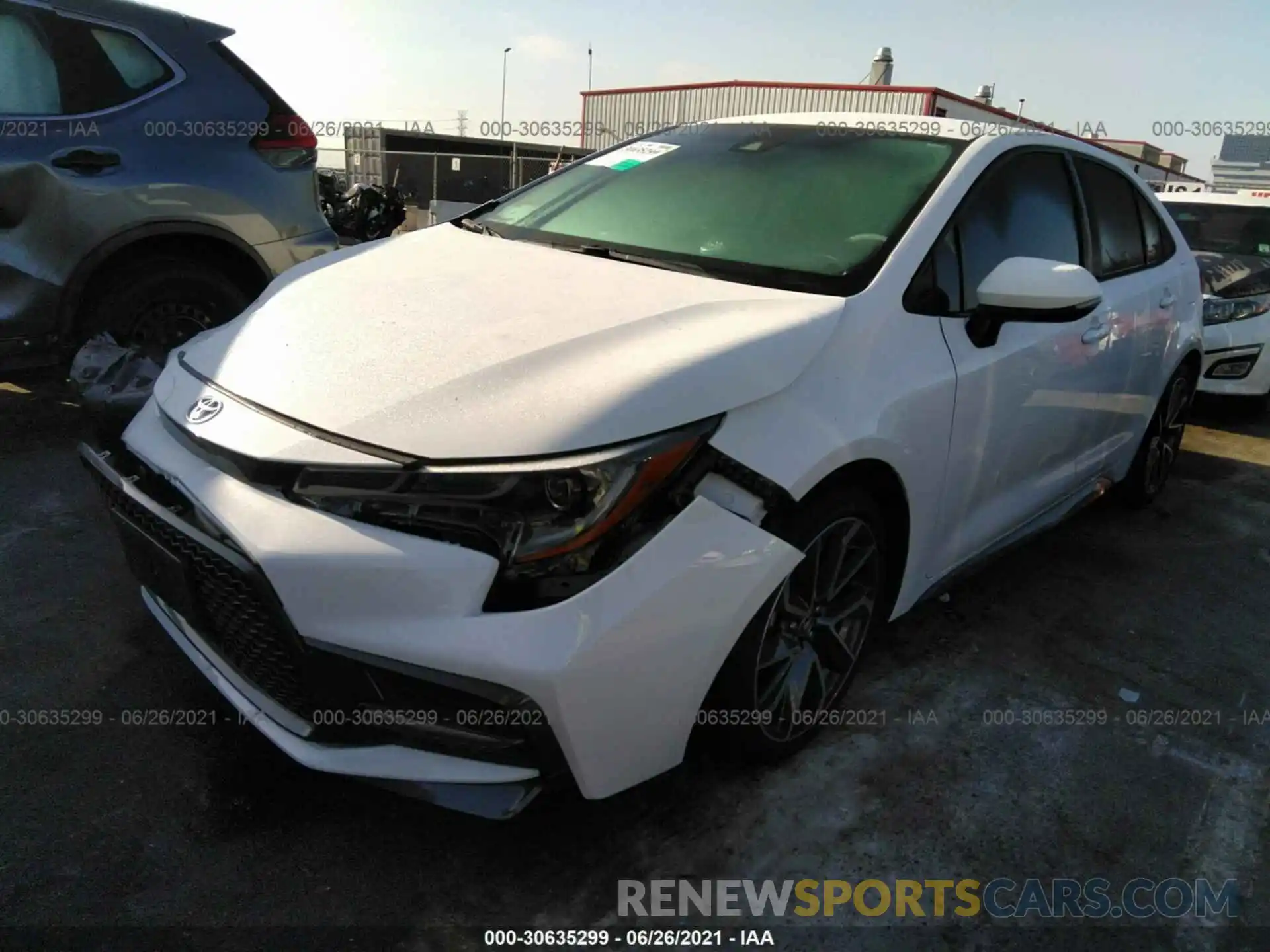 2 Photograph of a damaged car 5YFS4MCE5MP064333 TOYOTA COROLLA 2021