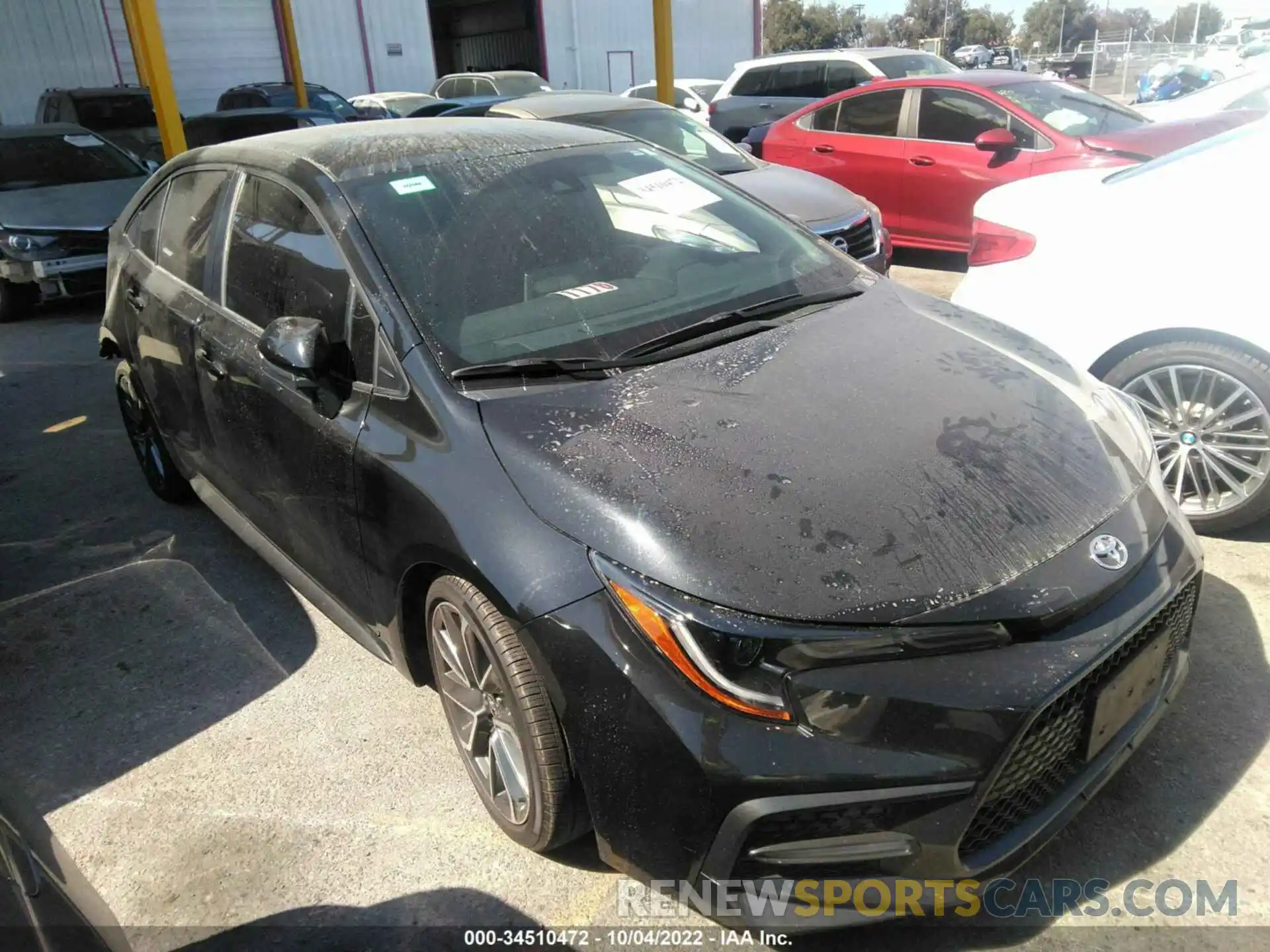 1 Photograph of a damaged car 5YFS4MCE5MP066194 TOYOTA COROLLA 2021