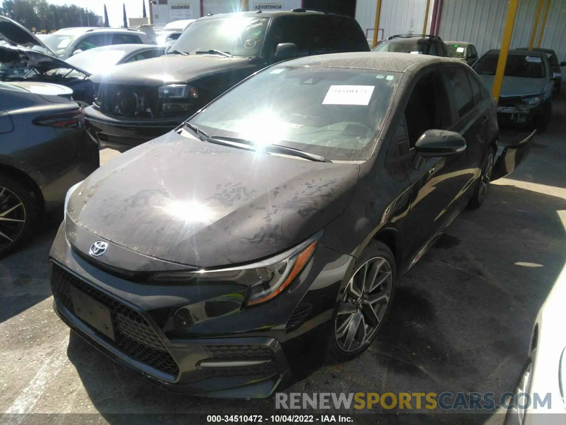 2 Photograph of a damaged car 5YFS4MCE5MP066194 TOYOTA COROLLA 2021