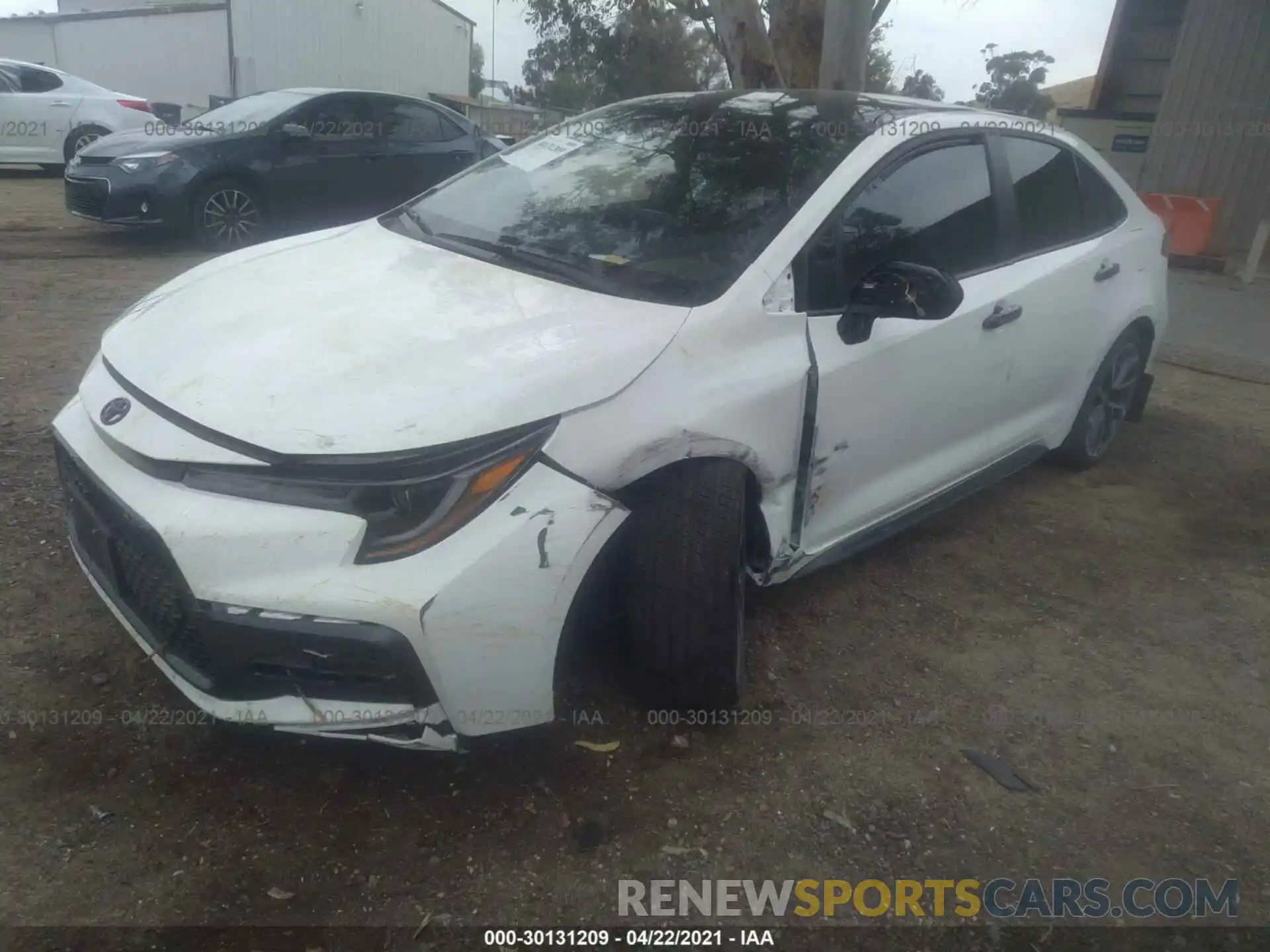 2 Photograph of a damaged car 5YFS4MCE5MP066955 TOYOTA COROLLA 2021