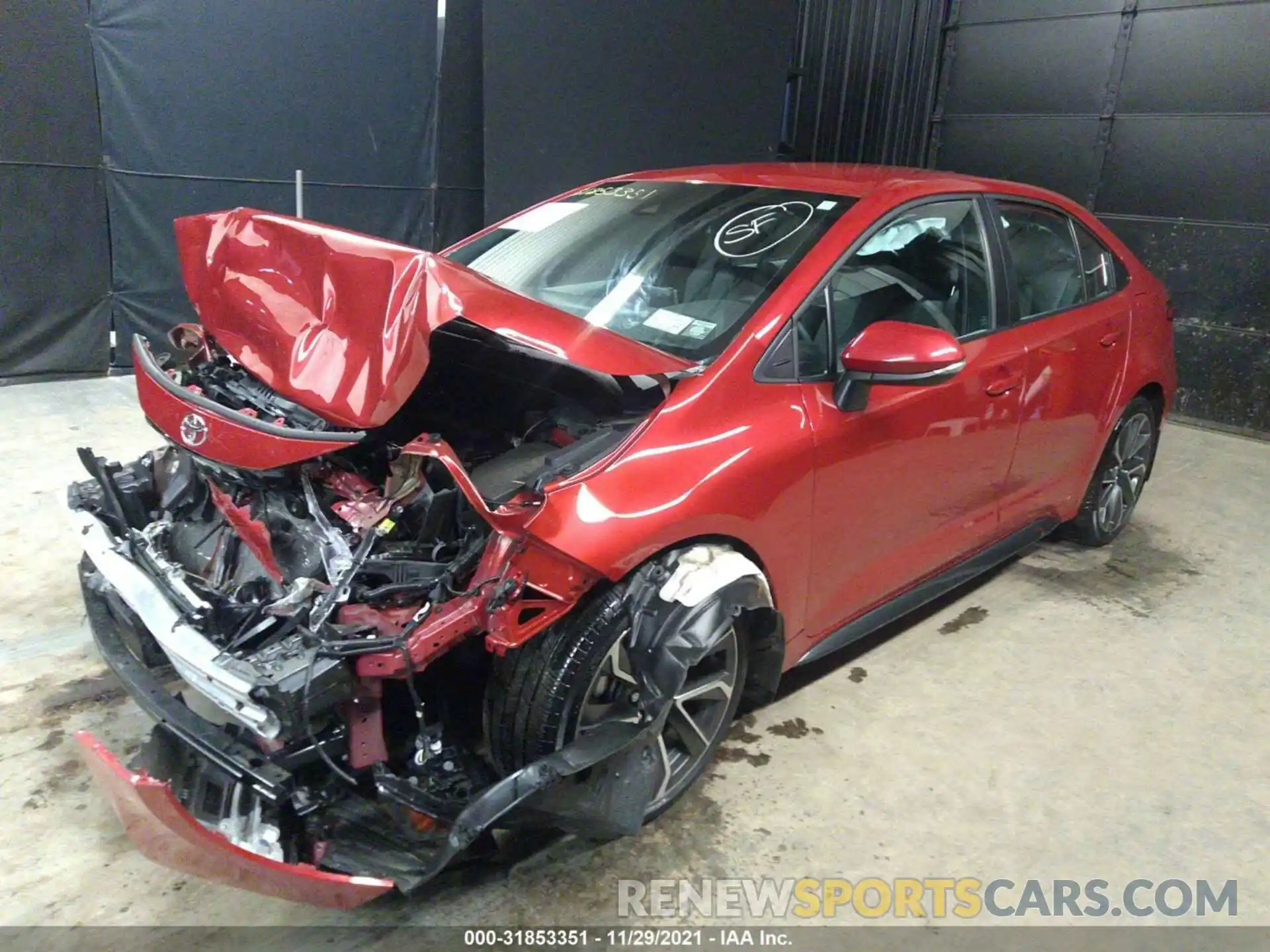 2 Photograph of a damaged car 5YFS4MCE5MP067152 TOYOTA COROLLA 2021