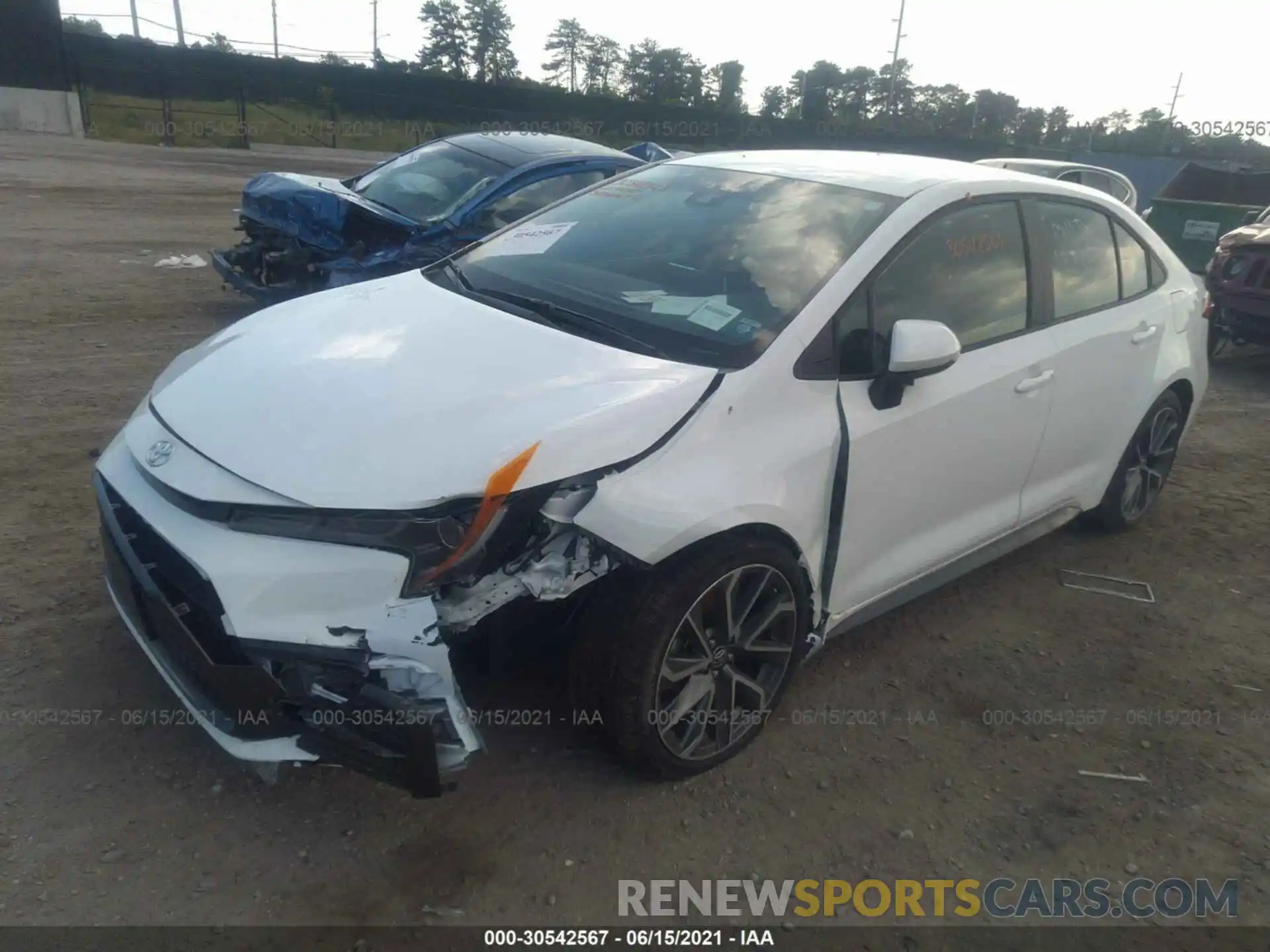 2 Photograph of a damaged car 5YFS4MCE5MP068026 TOYOTA COROLLA 2021