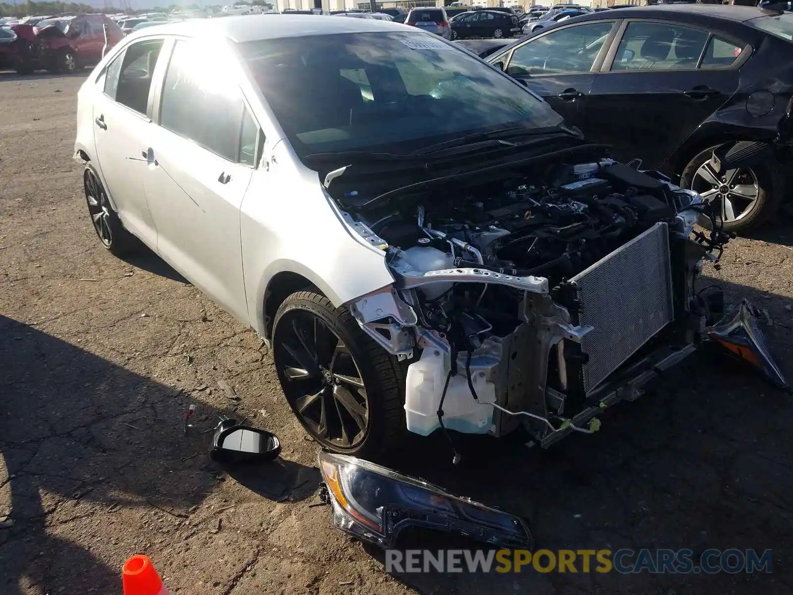 1 Photograph of a damaged car 5YFS4MCE5MP068169 TOYOTA COROLLA 2021