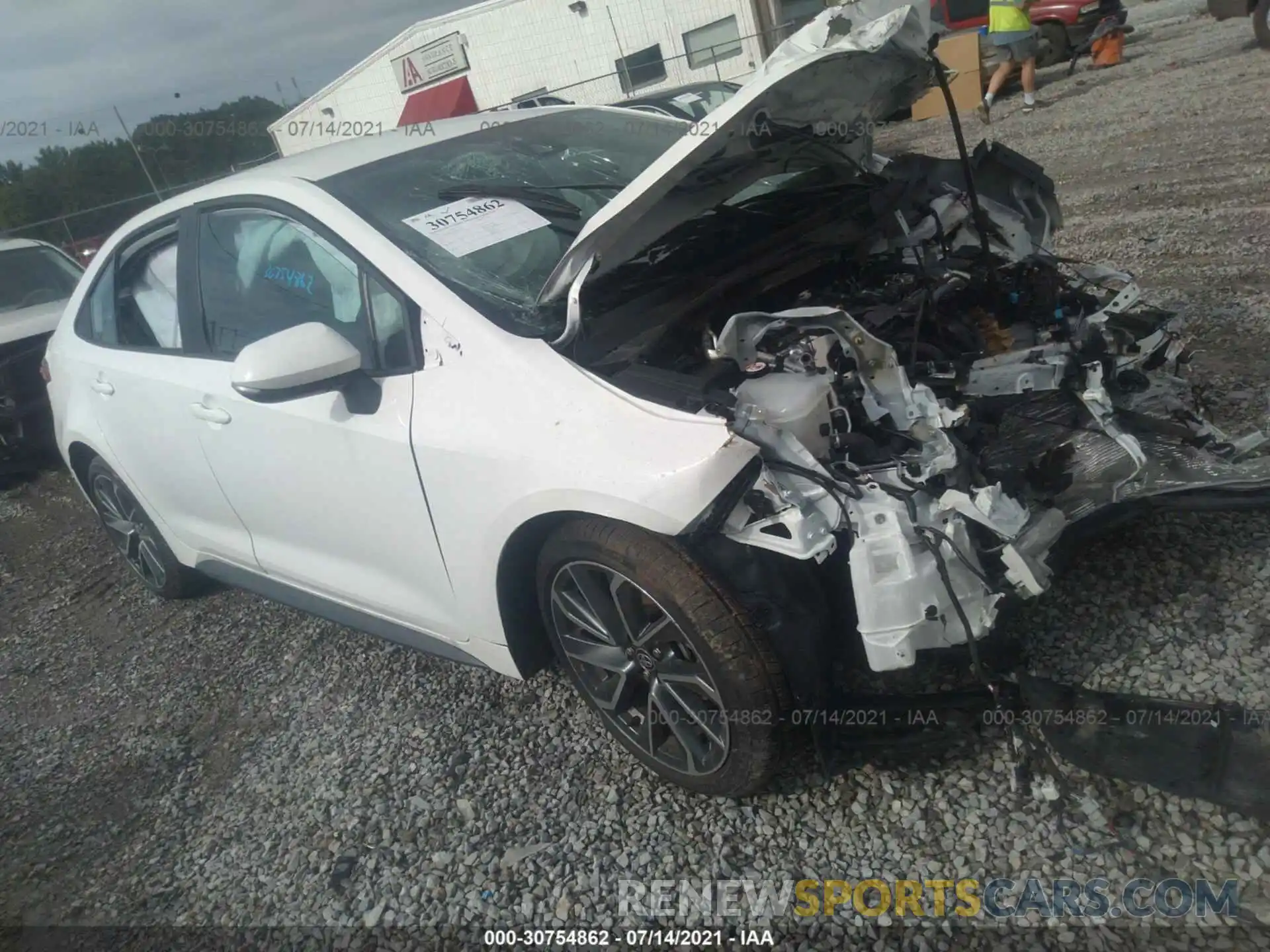 1 Photograph of a damaged car 5YFS4MCE5MP069385 TOYOTA COROLLA 2021