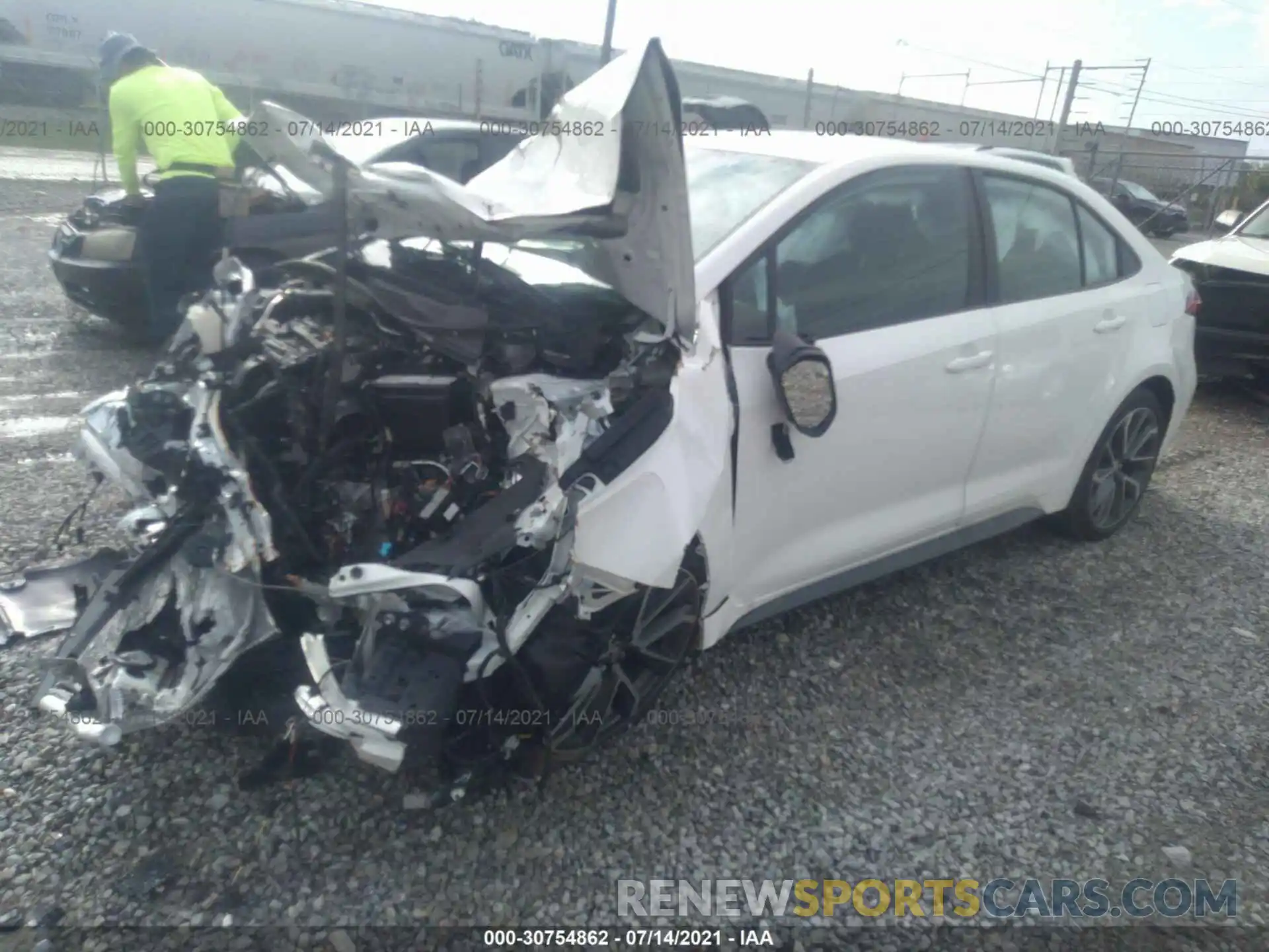 2 Photograph of a damaged car 5YFS4MCE5MP069385 TOYOTA COROLLA 2021