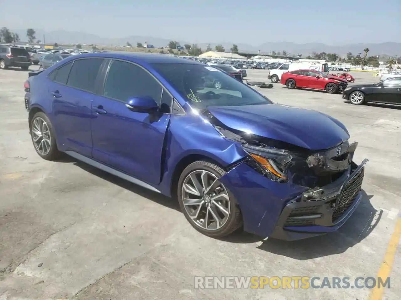 1 Photograph of a damaged car 5YFS4MCE5MP071105 TOYOTA COROLLA 2021