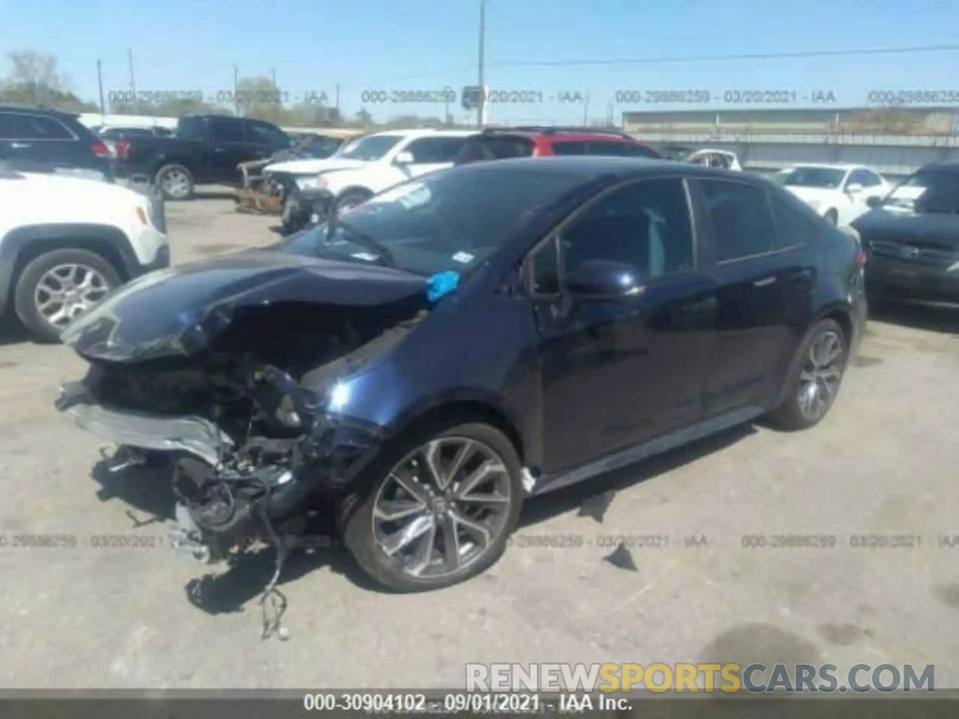 2 Photograph of a damaged car 5YFS4MCE5MP071525 TOYOTA COROLLA 2021