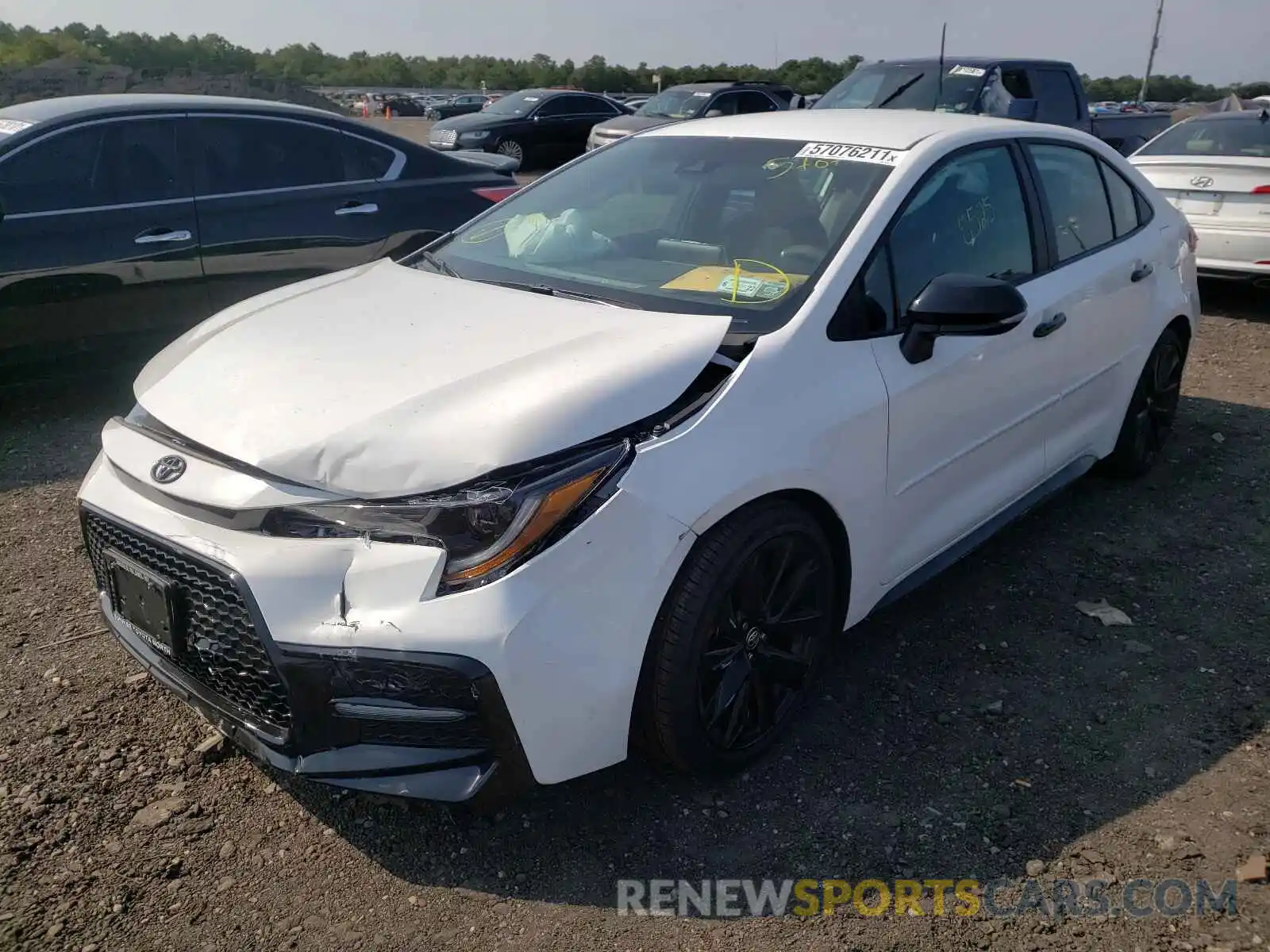 2 Photograph of a damaged car 5YFS4MCE5MP072643 TOYOTA COROLLA 2021