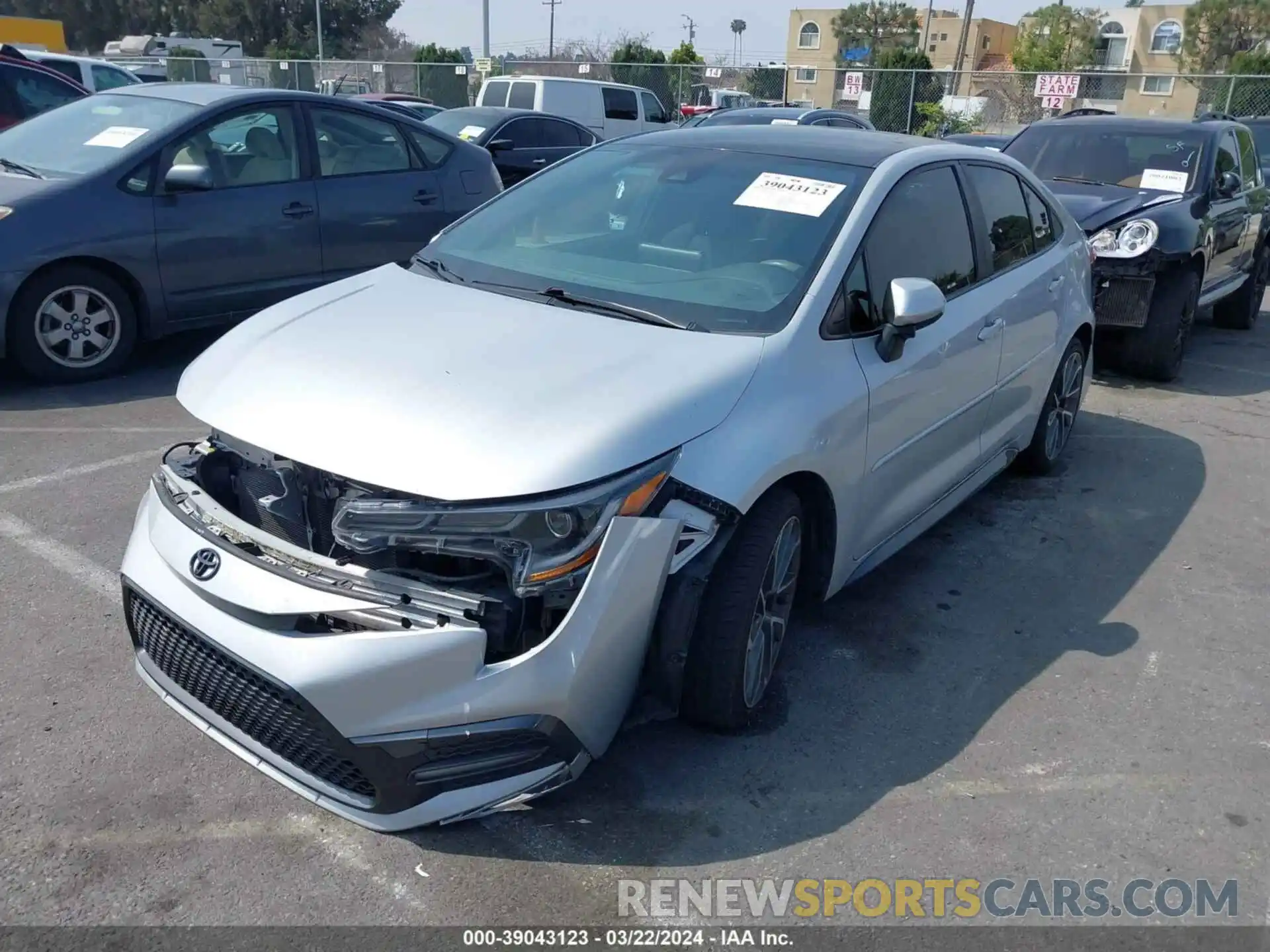 2 Photograph of a damaged car 5YFS4MCE5MP072951 TOYOTA COROLLA 2021