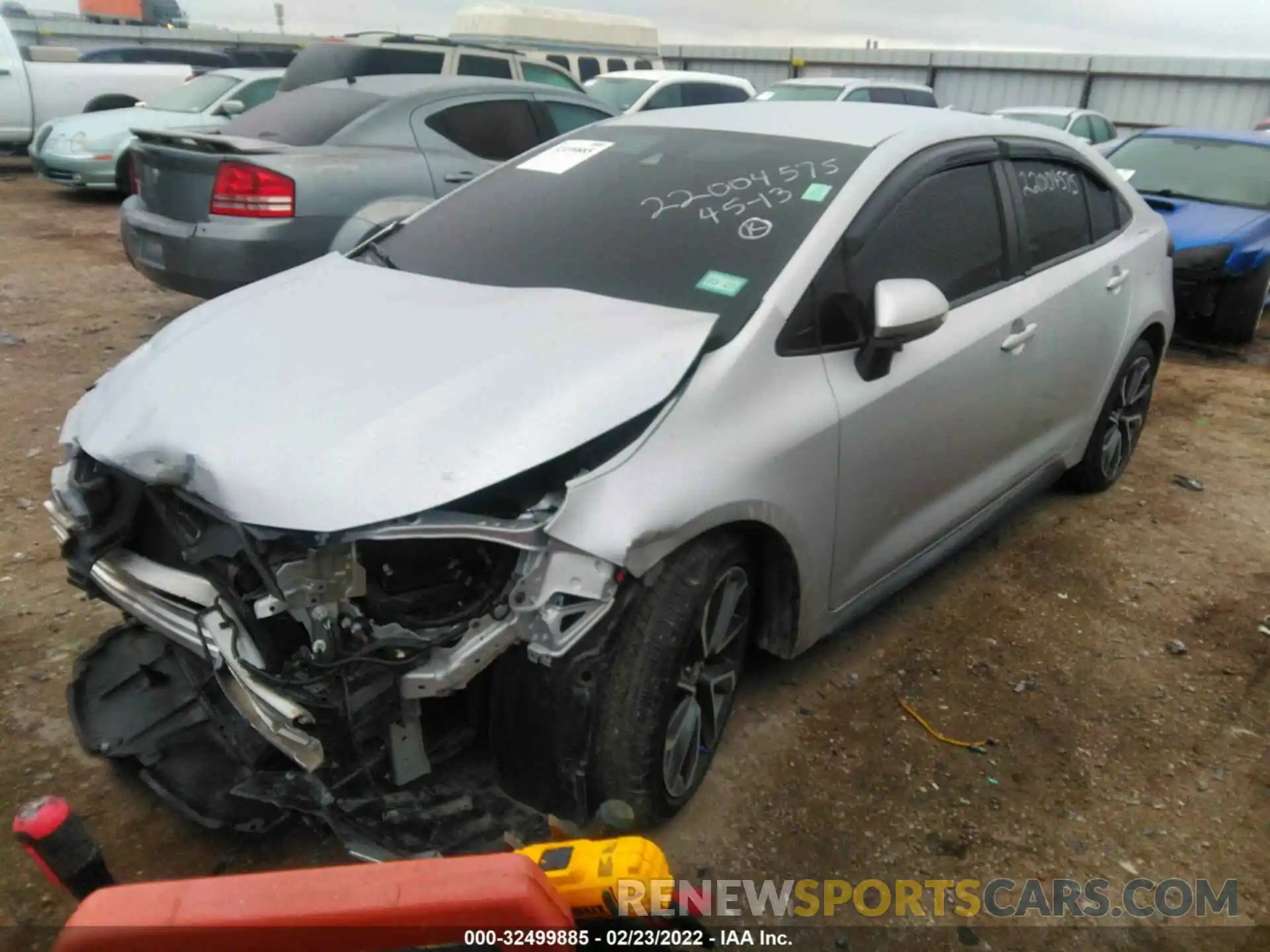 2 Photograph of a damaged car 5YFS4MCE5MP073565 TOYOTA COROLLA 2021