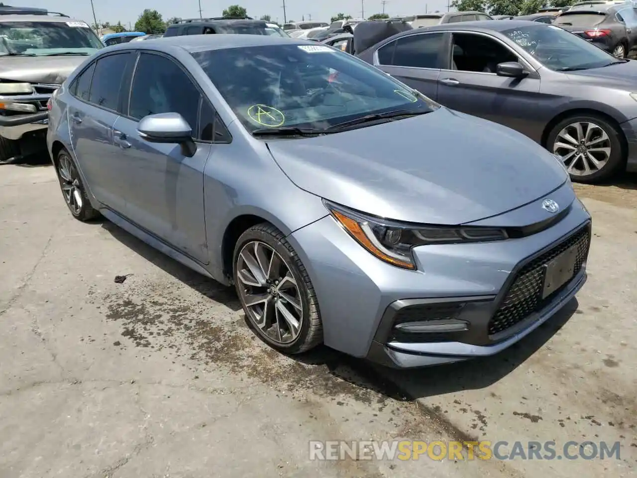 1 Photograph of a damaged car 5YFS4MCE5MP073890 TOYOTA COROLLA 2021