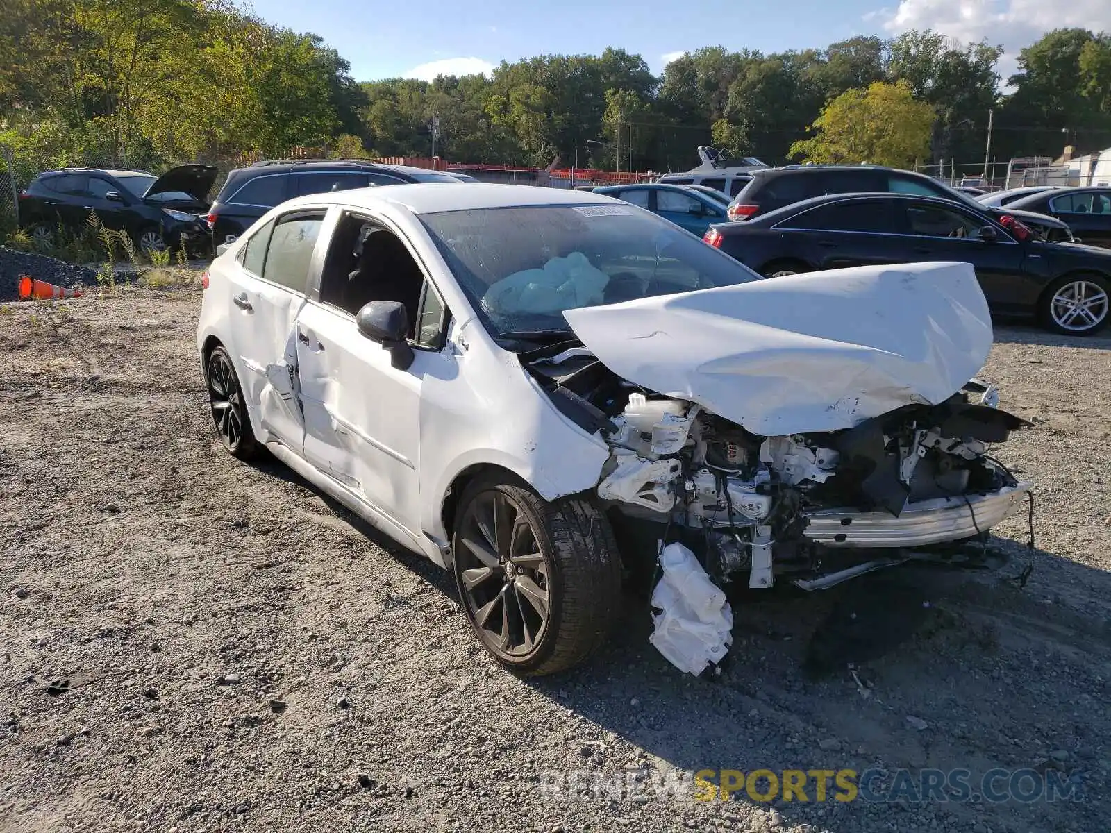 1 Photograph of a damaged car 5YFS4MCE5MP077373 TOYOTA COROLLA 2021