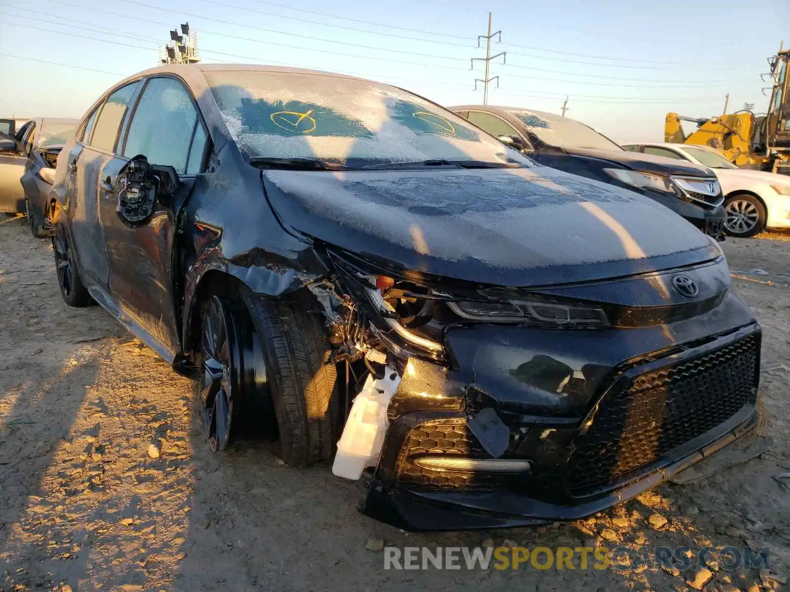 1 Photograph of a damaged car 5YFS4MCE5MP080385 TOYOTA COROLLA 2021