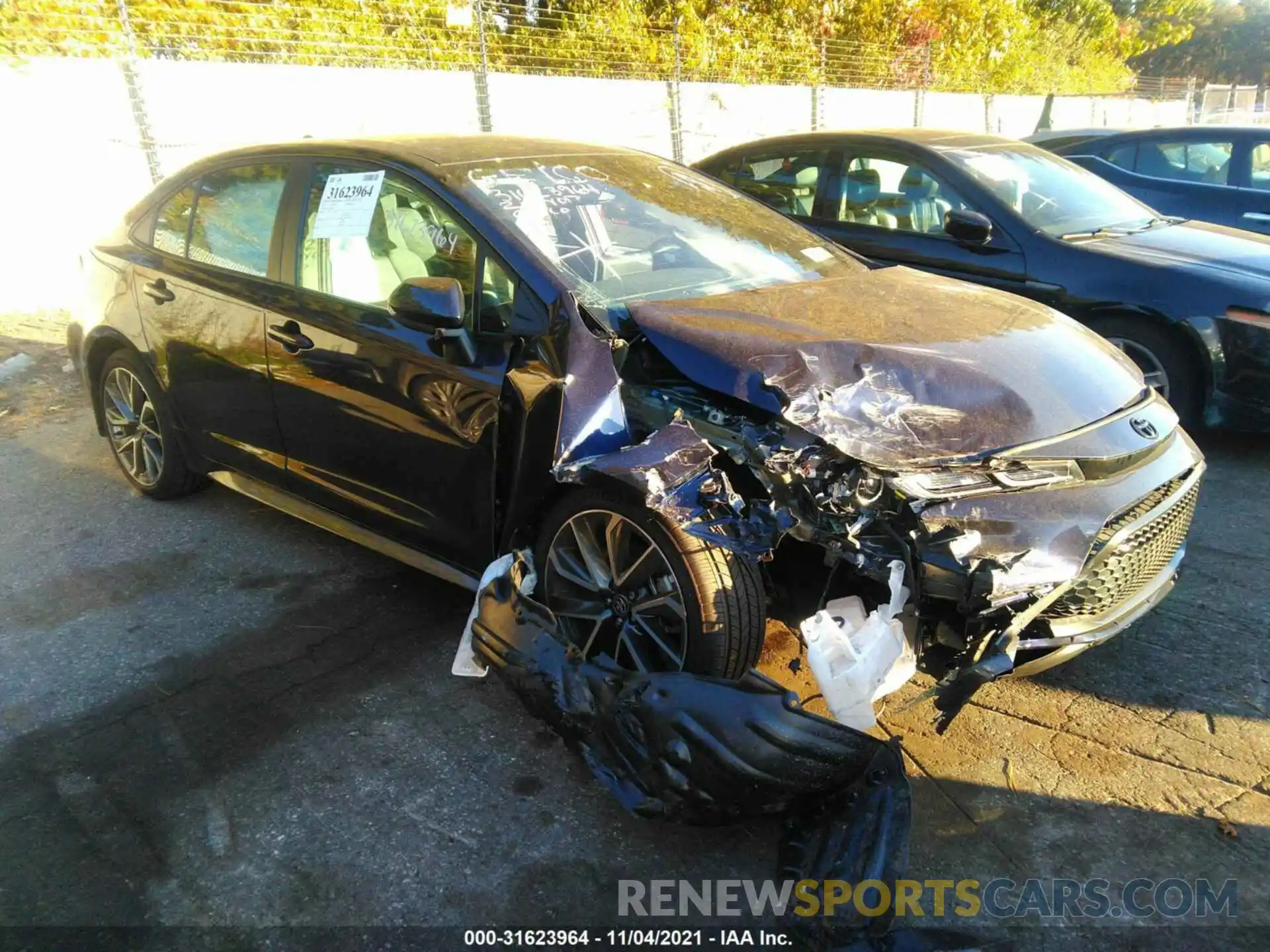 1 Photograph of a damaged car 5YFS4MCE5MP081133 TOYOTA COROLLA 2021