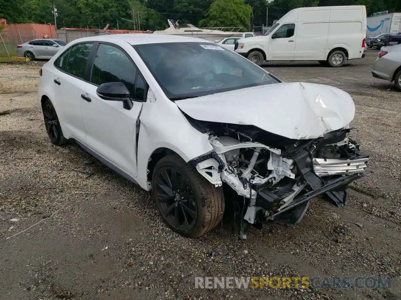 1 Photograph of a damaged car 5YFS4MCE5MP084114 TOYOTA COROLLA 2021