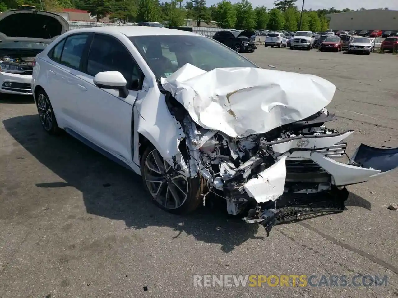 1 Photograph of a damaged car 5YFS4MCE5MP087711 TOYOTA COROLLA 2021