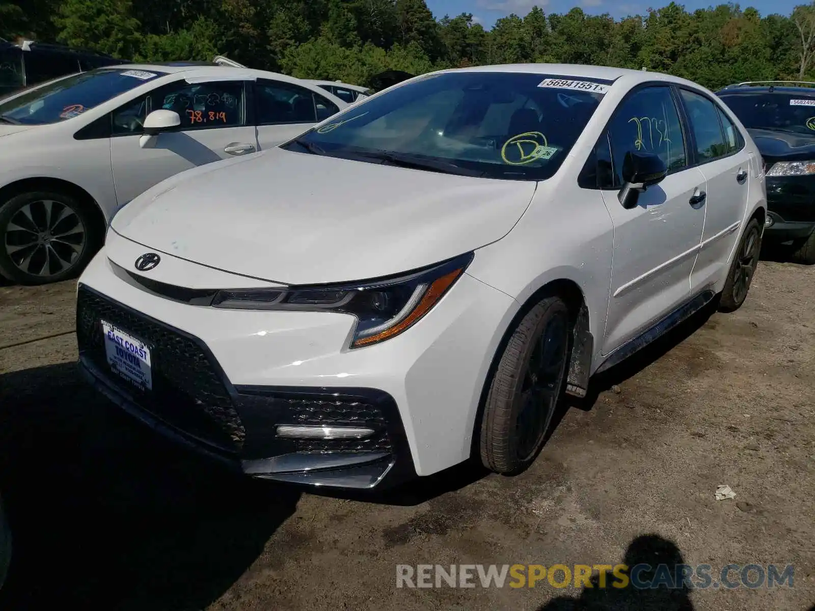 2 Photograph of a damaged car 5YFS4MCE5MP091614 TOYOTA COROLLA 2021