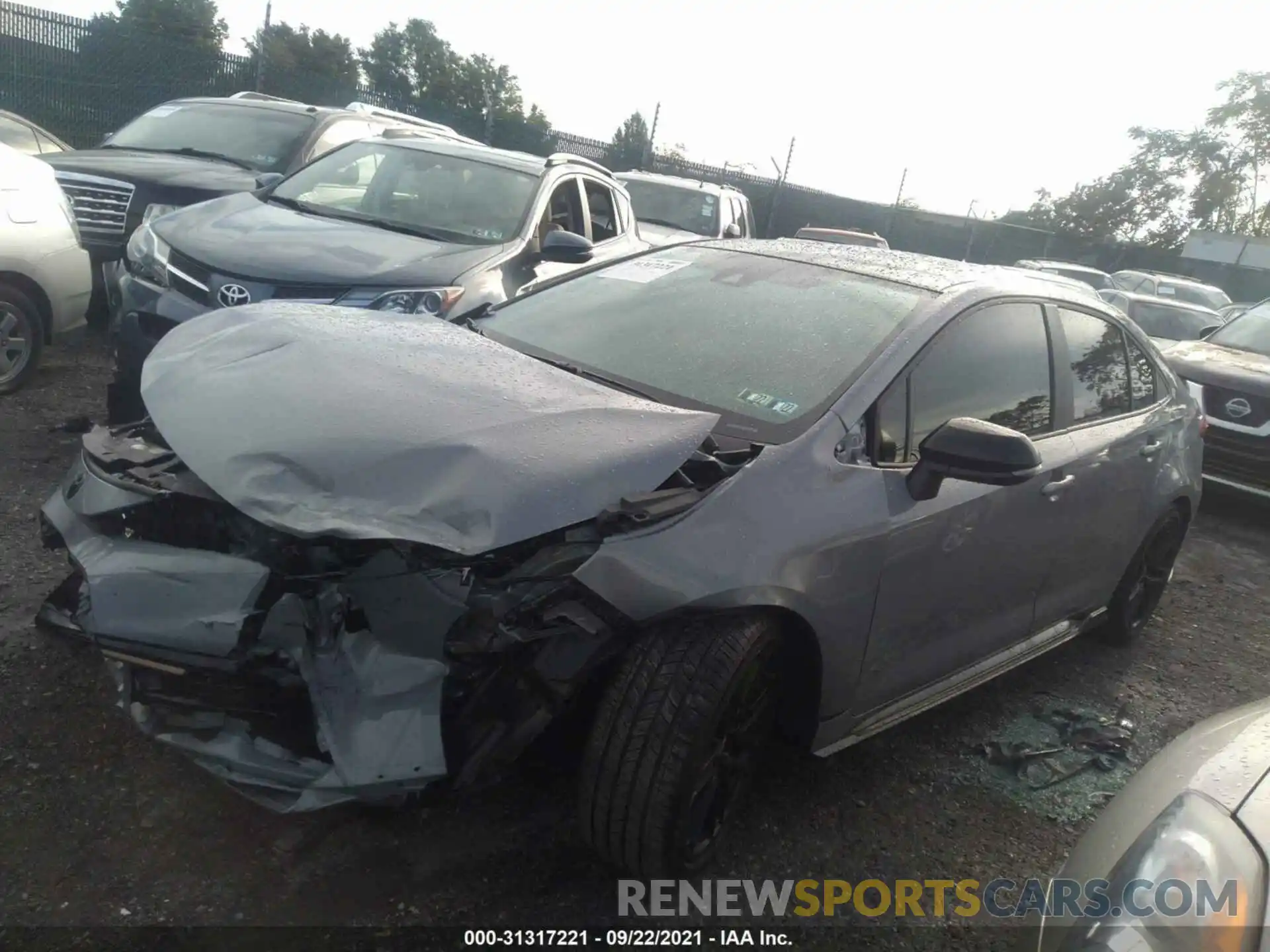 2 Photograph of a damaged car 5YFS4MCE5MP091709 TOYOTA COROLLA 2021