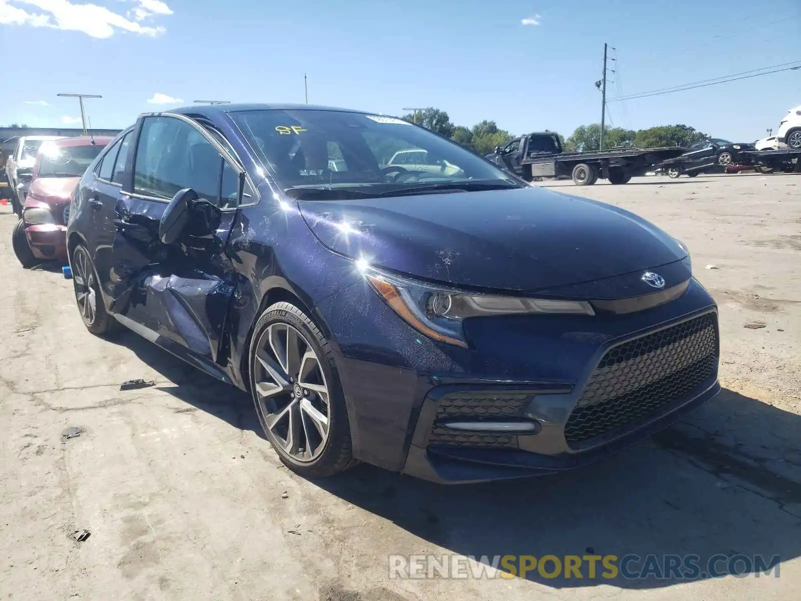 1 Photograph of a damaged car 5YFS4MCE5MP092648 TOYOTA COROLLA 2021