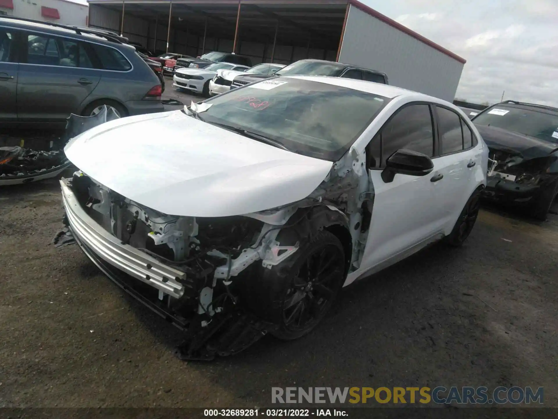 2 Photograph of a damaged car 5YFS4MCE5MP093315 TOYOTA COROLLA 2021