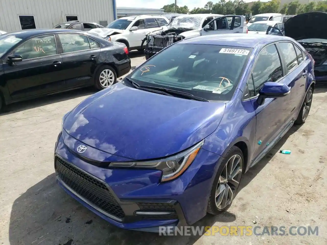 2 Photograph of a damaged car 5YFS4MCE5MP093511 TOYOTA COROLLA 2021