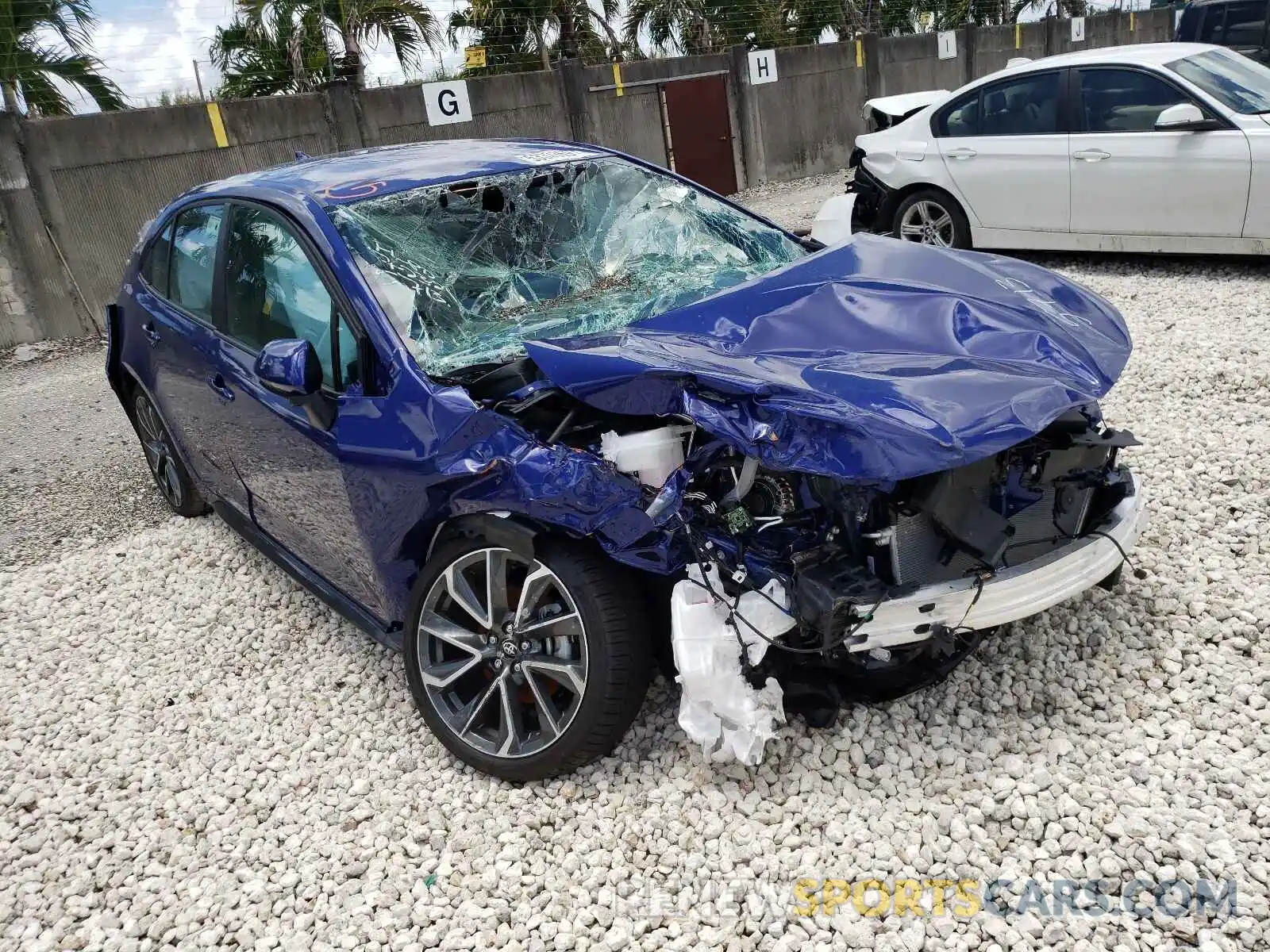 1 Photograph of a damaged car 5YFS4MCE5MP095713 TOYOTA COROLLA 2021